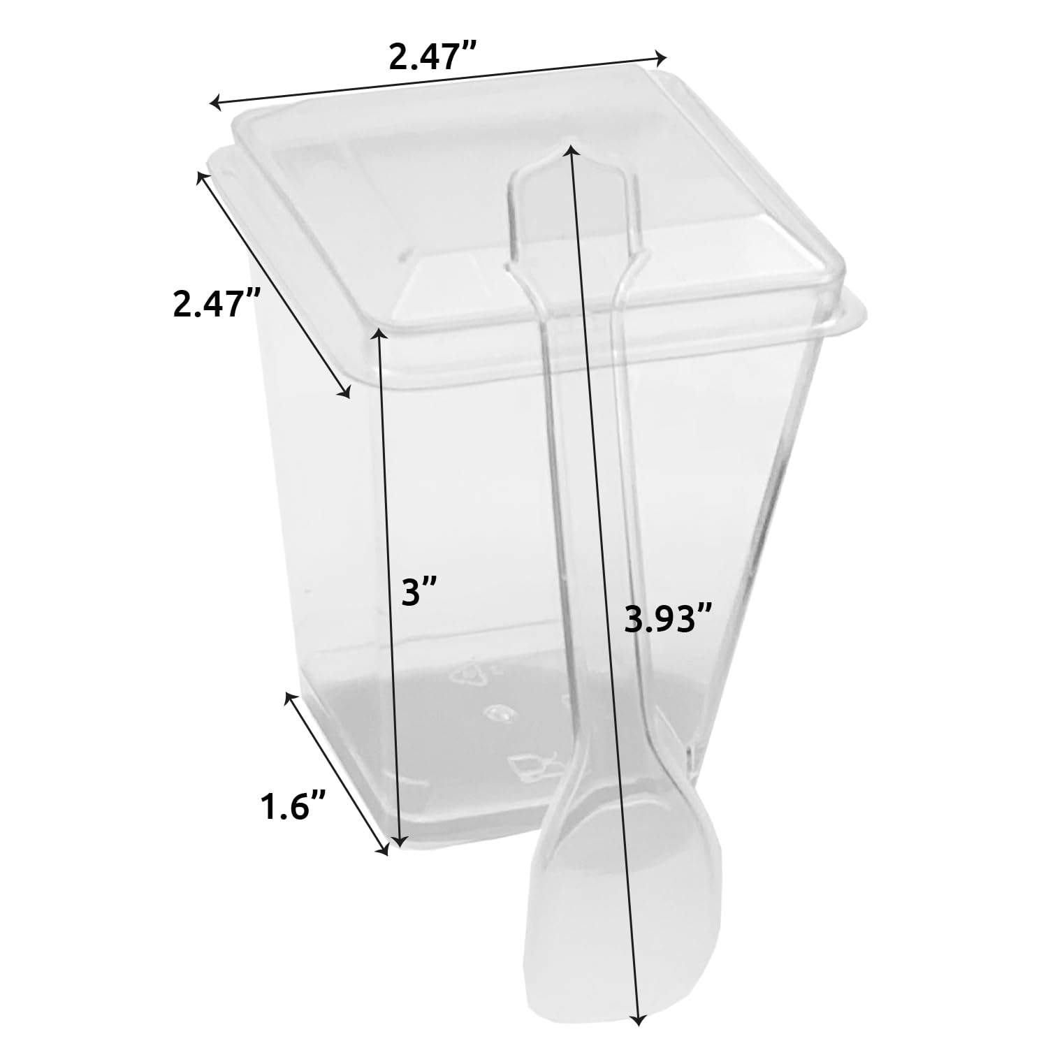 5 oz Plastic Dessert Cups with Lids and Spoons (50 Pack) - Reusable Parfait Cups for Mousse, Tiramisu, Pudding, Salads & Party Appetizers - Perfect for Catering, Weddings, Birthday Parties & Picnics
