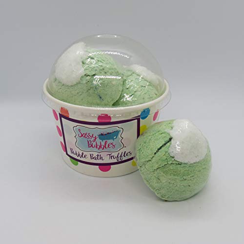 Sassy Bubbles Coconut Lime Bubble Bath Truffles - 3 Pack | Luxurious Bath Bombs for Relaxation & Self-Care | Perfect for Spa Nights, Gift Giving & Stress Relief