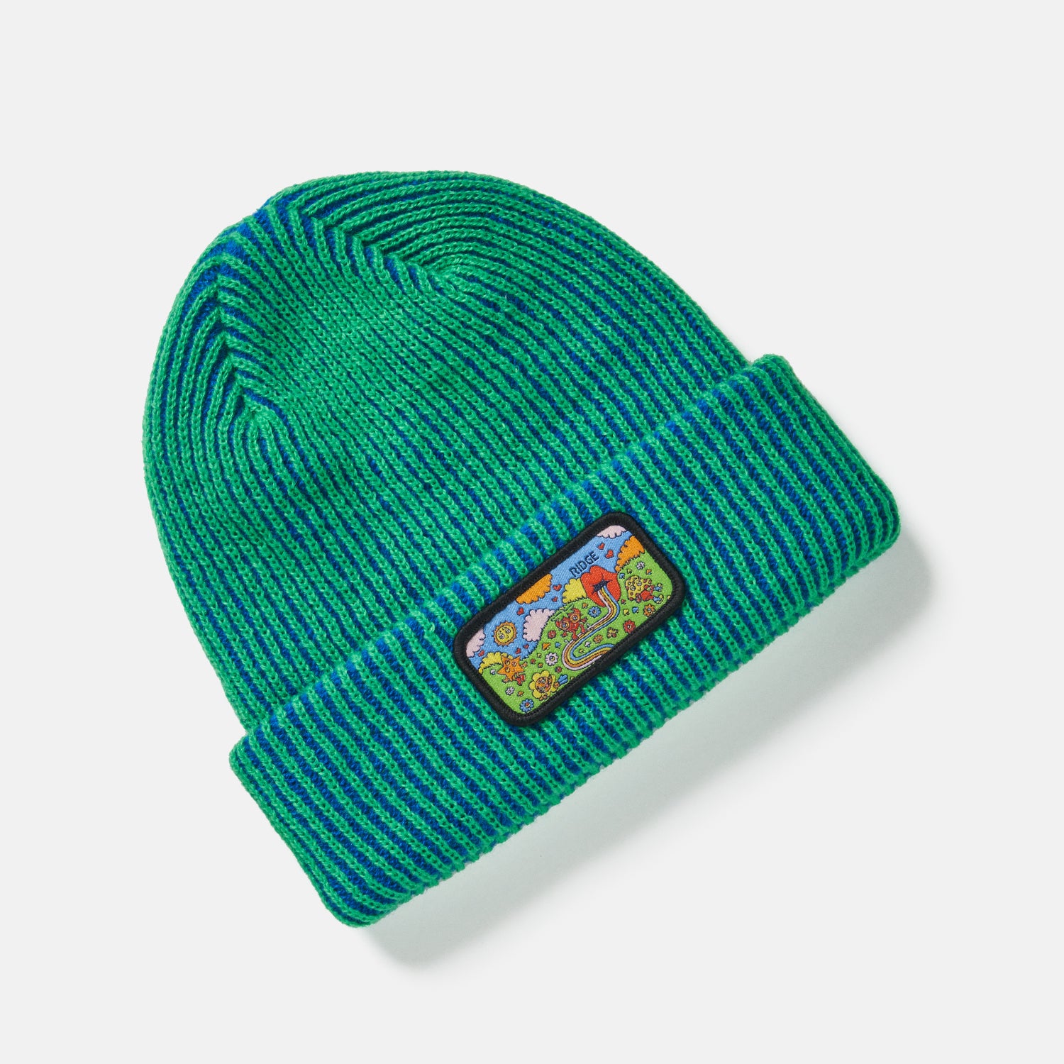 Classic Cuff Beanie by Claire Morales - Happy Daze Collection | Warm Winter Knit Hat for Women & Men | Perfect for Snowboarding, Skiing & Outdoor Activities