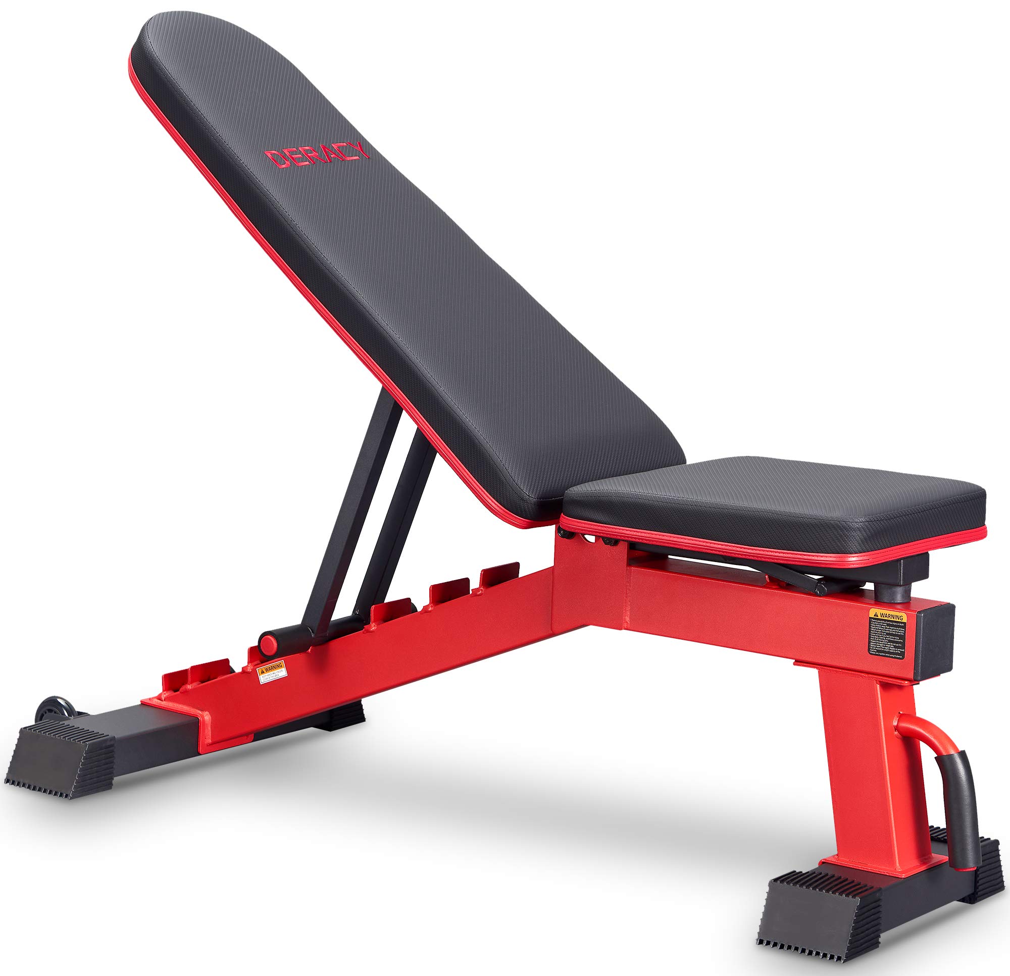 DERACY Adjustable Weight Bench for Full Body Workout - Incline & Decline Home Gym Equipment for Strength Training | Perfect for Home Workouts, Garage Gym & Fitness Enthusiasts