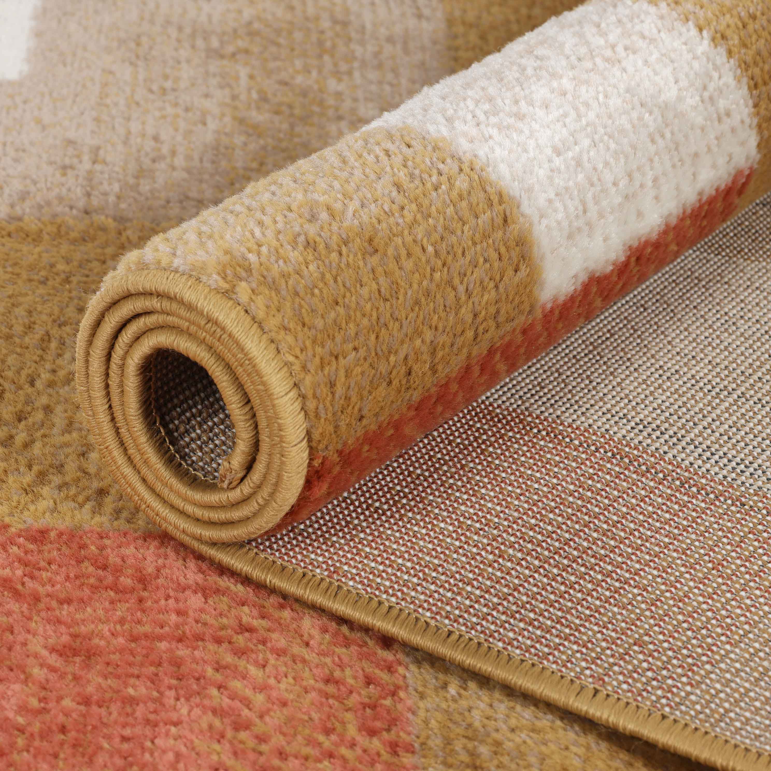 Clifton Modern Geometric Patchwork Area Rug or Runner Rug - Stylish Home Decor for Living Room, Bedroom & Office - Soft & Durable Floor Covering