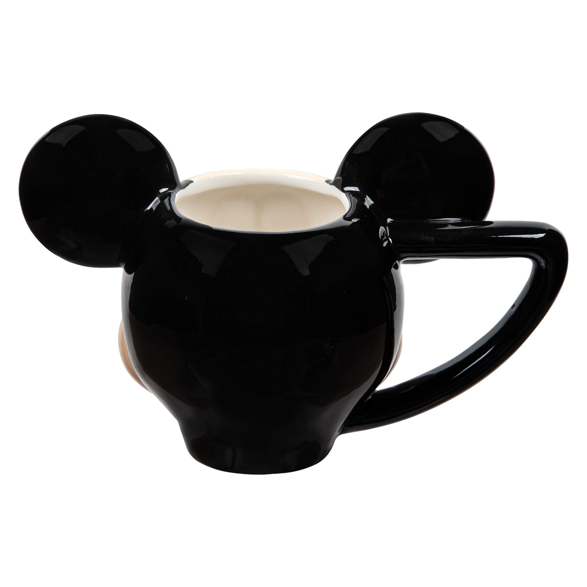 Disney Mickey Mouse Ceramic Coffee Mug - 12oz Sculpted Handle, Perfect for Hot Drinks, Gifts & Disney Fans Collection
