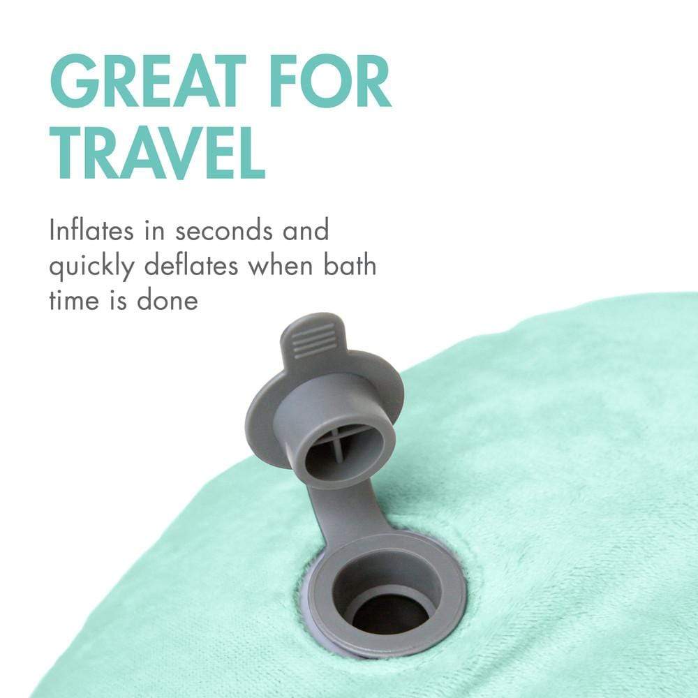 Boon Puff Inflatable Baby Bathtub - Portable Infant Bath Tub for Newborns & Toddlers - Perfect for Travel, Home & Outdoor Use
