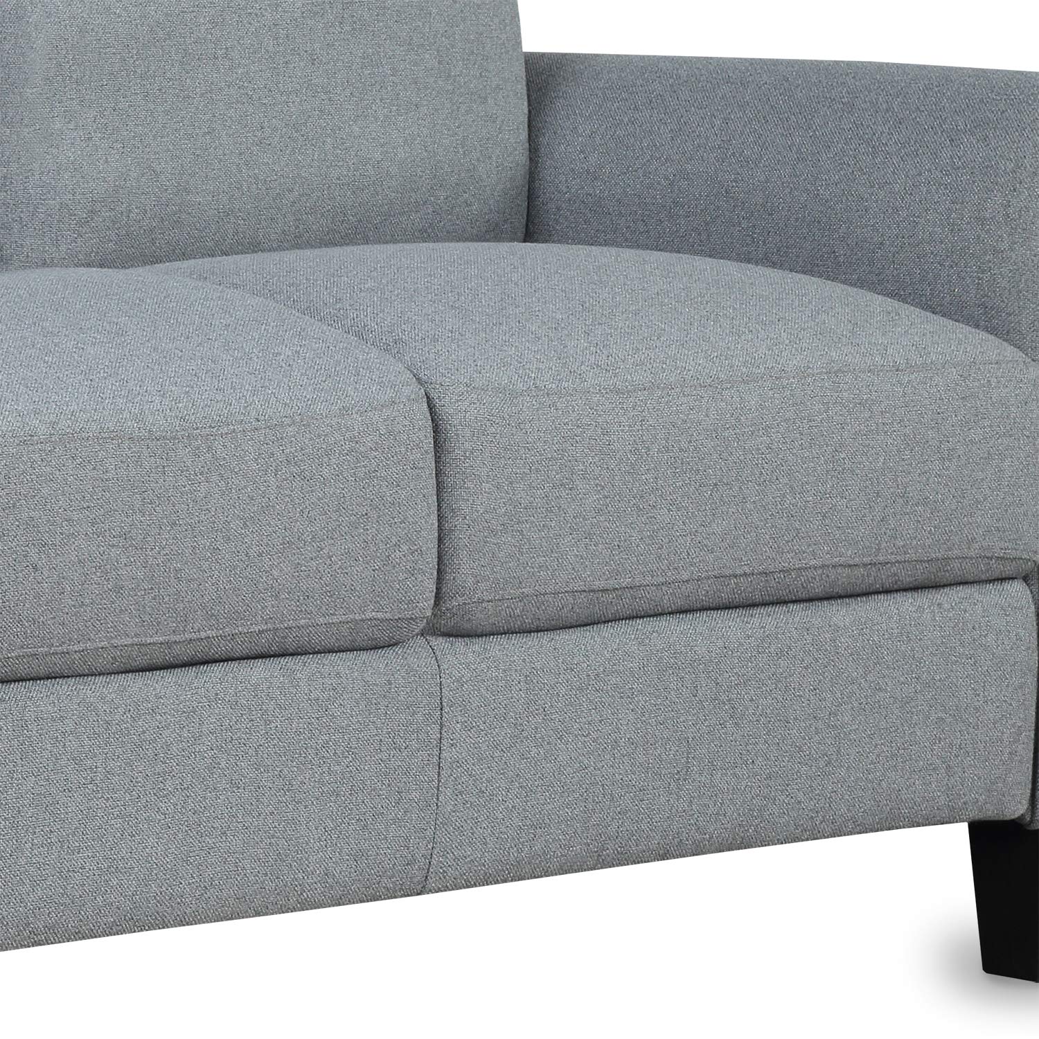 Merax Modern 3-Seat Upholstered Sofa - Linen Fabric Living Room Couch for Home, Office & Lounge | Comfortable Contemporary Furniture for Relaxing & Entertaining