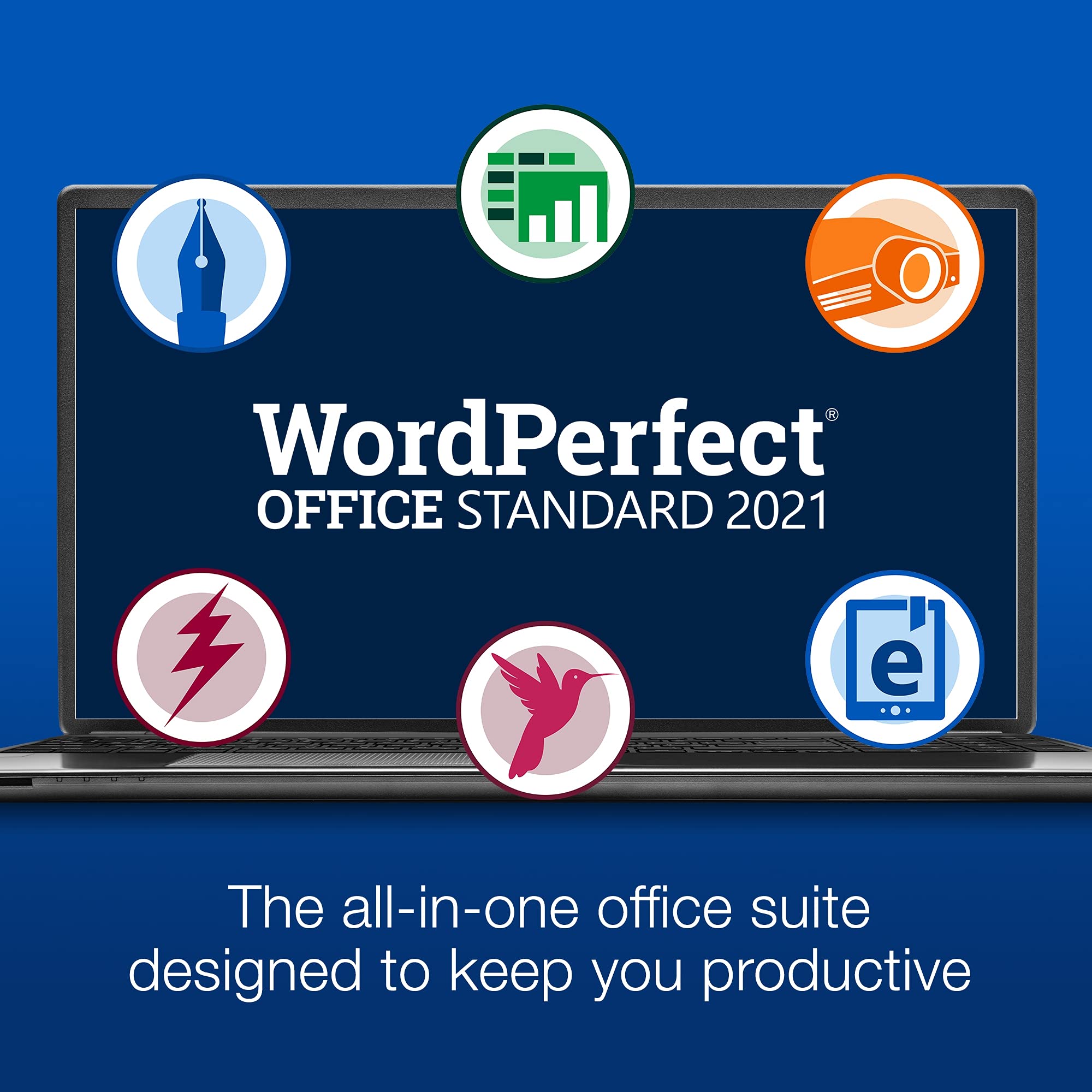 Corel WordPerfect Office Standard 2021 - Professional Word Processor, Spreadsheet & Presentation Software [PC Download] for Business, Education & Home Office Use