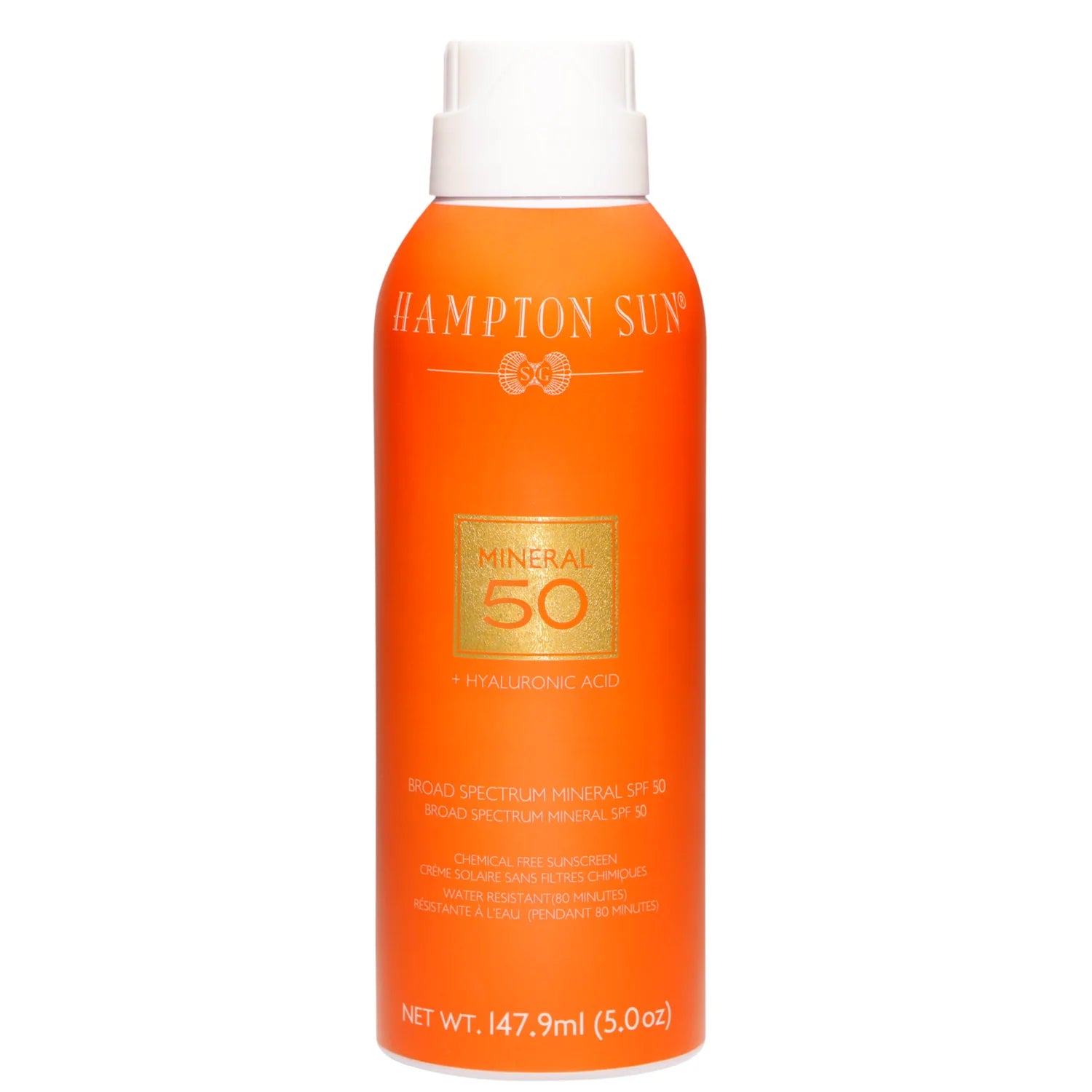 SPF 50 Mineral Sunscreen Mist - 5.0 oz (147.9 ml) | Natural Sun Protection for Face & Body | Perfect for Beach, Pool & Outdoor Activities