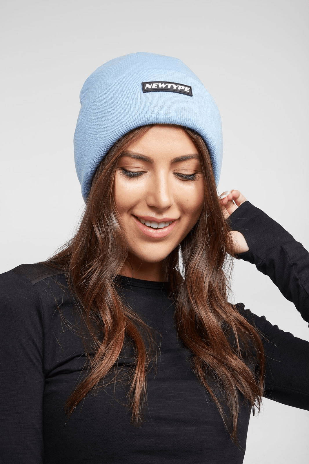 Soft Baby Blue Beanie Hat for Women & Men - Warm Winter Knit Cap for Outdoor Activities, Running, Hiking