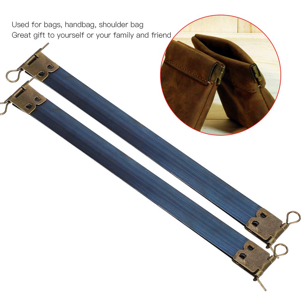 10Pcs Metal Internal Flex Frames with Kiss Clasp for DIY Purse, Bag, Wallet & Shoe Making - Durable Sewing Frame Hinges for Craft Projects, Luggage Accessories - Perfect for Handmade Purses, Tote Bags & Leather Goods