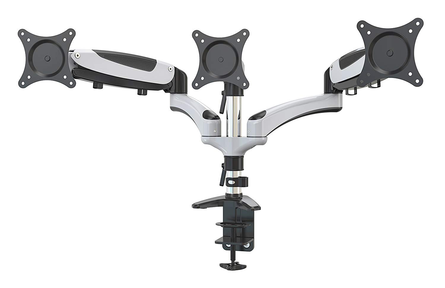 HYDRA Ergonomic Monitor Mount Articulating Arm for 15-28 Inch Displays - Dual Monitor Stand, Imperial White - Perfect for Home Office & Gaming Setup
