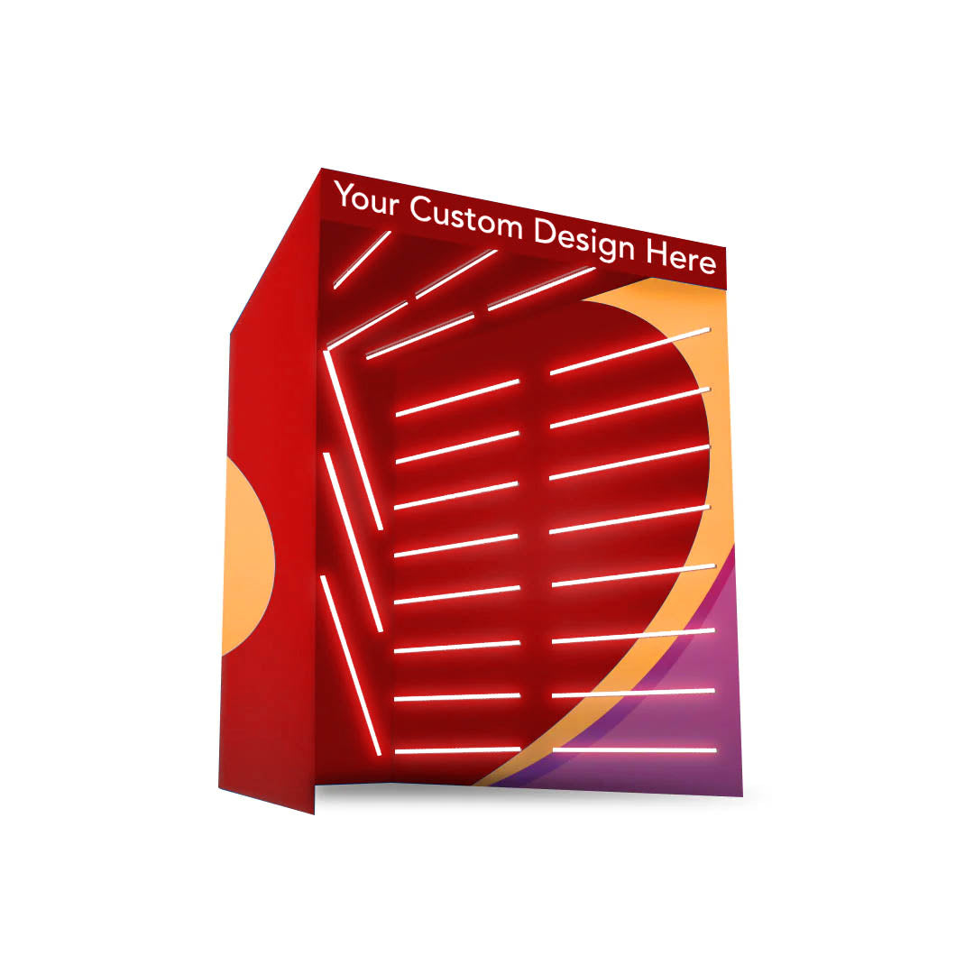 Professional Enclosed Photo Booth Backdrop with RGB LED Strips - Perfect for Proms, Weddings, Corporate Events & Commercial Marketing (Special Order) - Create Stunning Photo Memories for Social Media & Brand Promotion