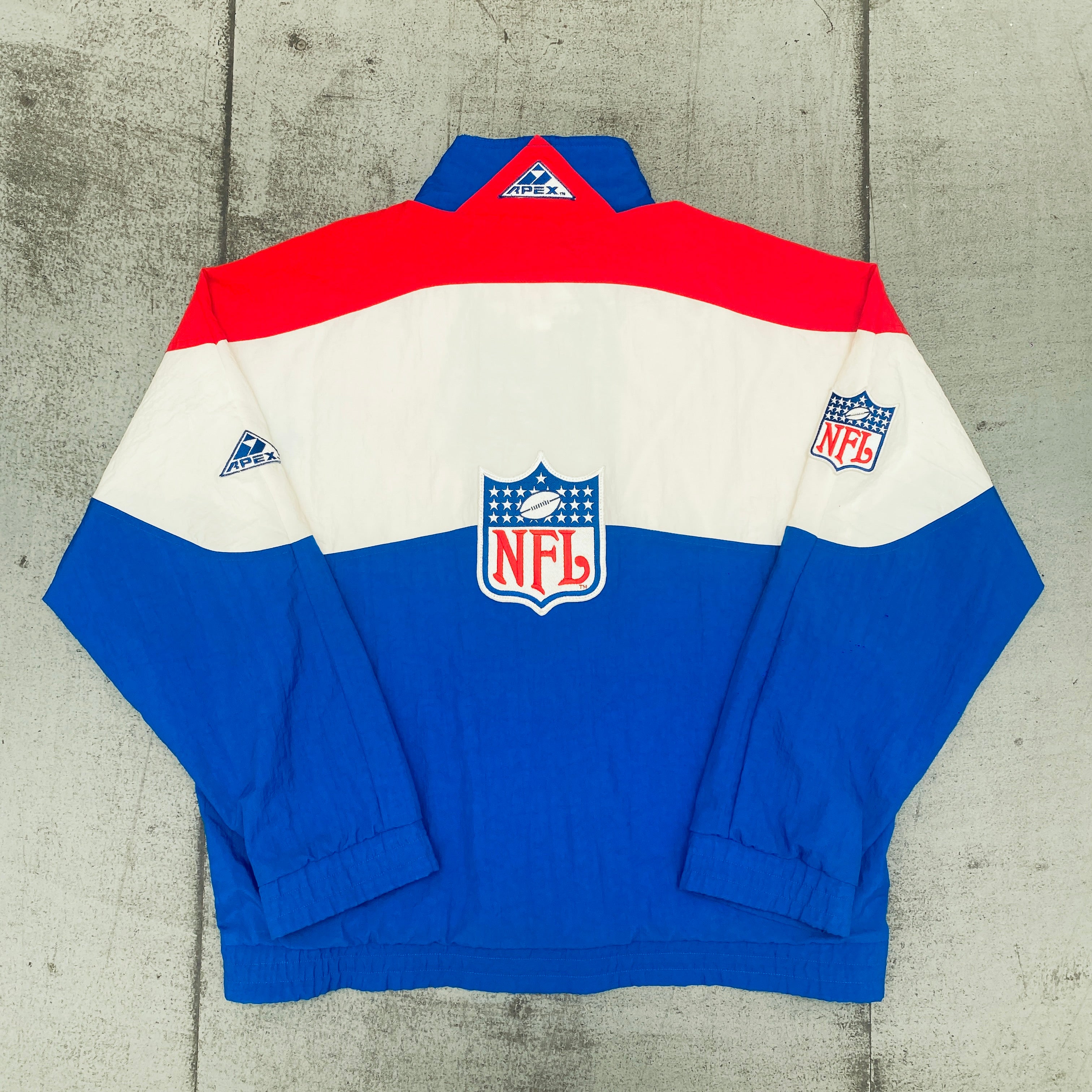 NFL 1990s Apex One Wave Full Zip Jacket - Vintage Football Jacket for Men (Size L/XL) - Perfect for Game Day, Tailgating & 90s Retro Fashion