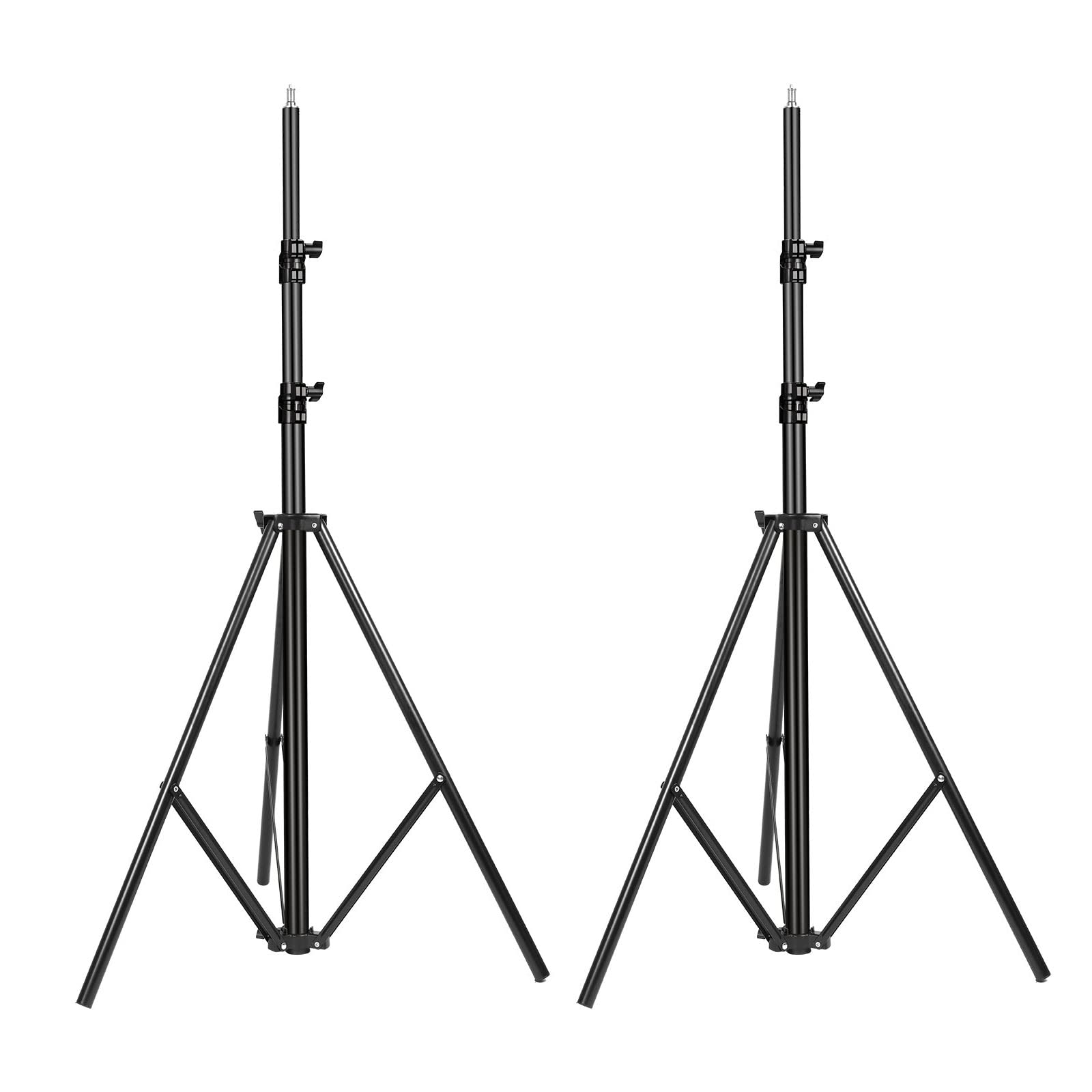 2 Packs Heavy Duty 10ft/300cm Adjustable Air-Cushioned Light Stand with 1/4-inch Screw - Professional Photography Tripod for Studio Flash, Monolight, Ring Light, Softbox & Reflector - Perfect for Portrait, Product, and Video Lighting Setups