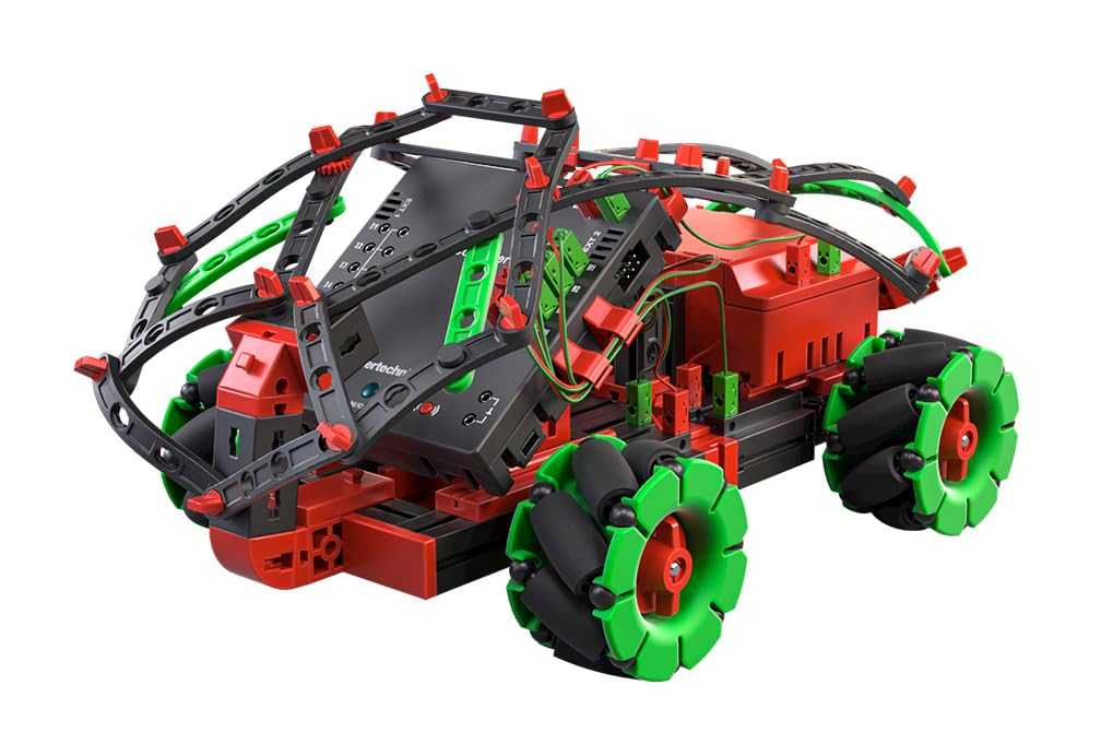 fischertechnik Smart Robots Max 564111 — Programmable Remote Control Robot Building Kit, 9 Models, STEM Educational Toy for Kids Ages 10+, Red - Perfect for School Robotics Clubs, Home STEM Learning and DIY Engineering Projects
