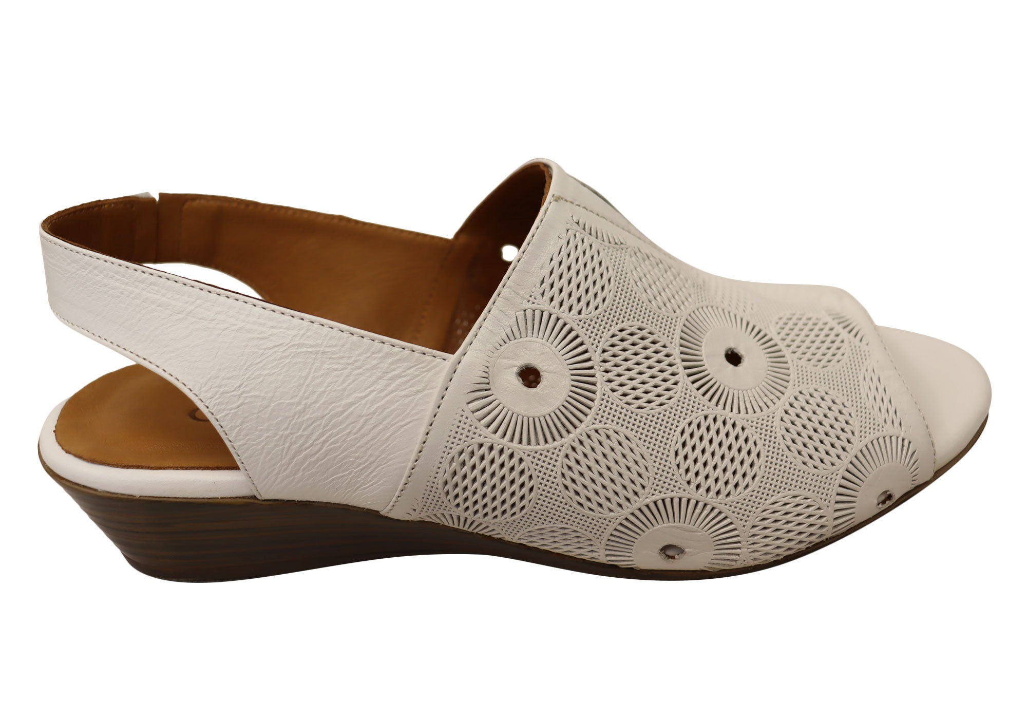 Orizonte Resley Women's Comfortable Leather Wedge Sandals - European Style Summer Casual Shoes for Walking, Travel & Beach Outfits