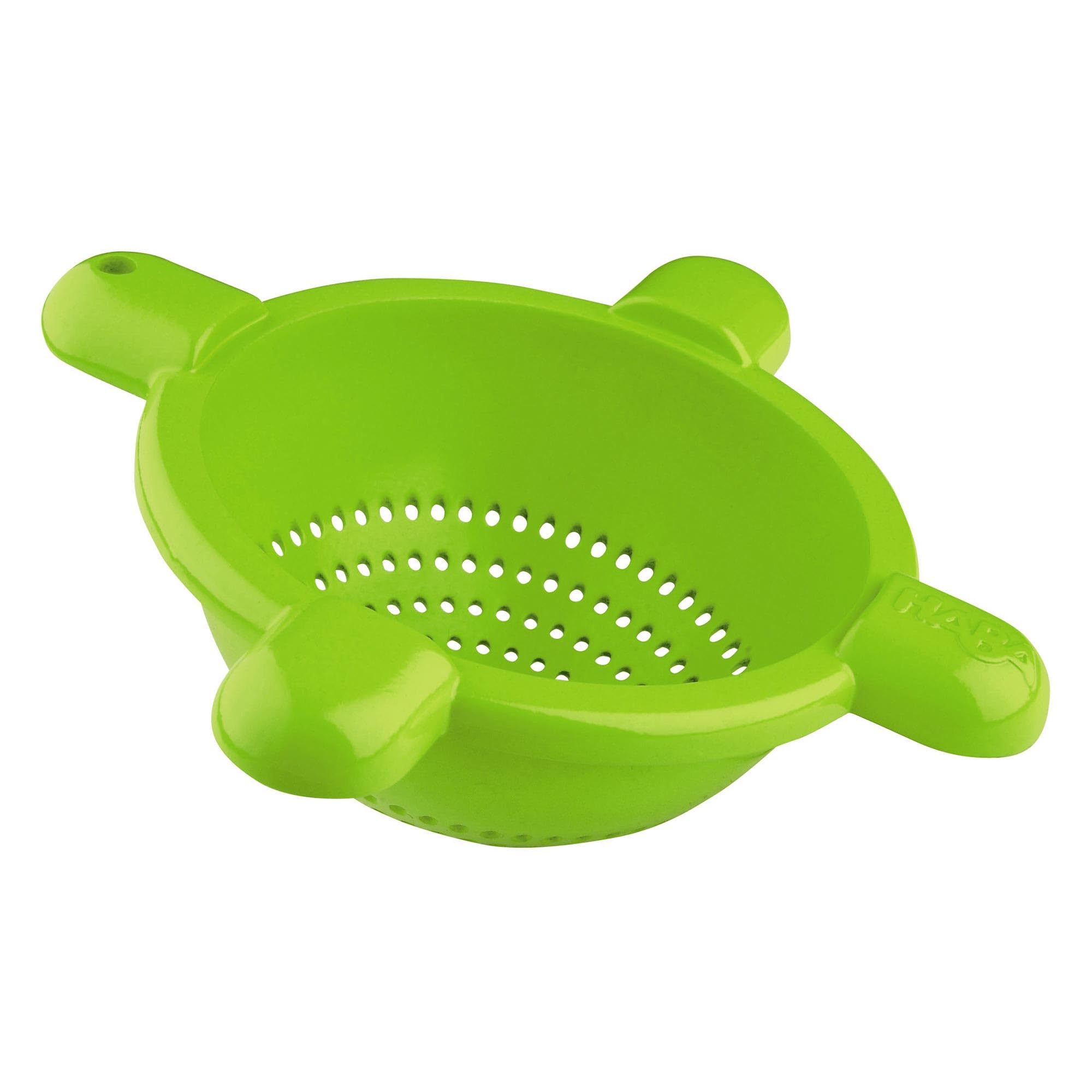 HABA Sand Bucket Scooter - 4 Piece Nesting Beach Toy Set for Toddlers 1-3 Years - Includes Sand Bucket, Sieve, Shovel & Rolling Pail - Perfect Summer Beach Toys for Kids - Great for Sandcastles, Seaside Play & Outdoor Activities