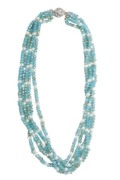 Elegant Short Crystal Pearl Necklace for Women - Perfect for Weddings, Parties & Everyday Wear