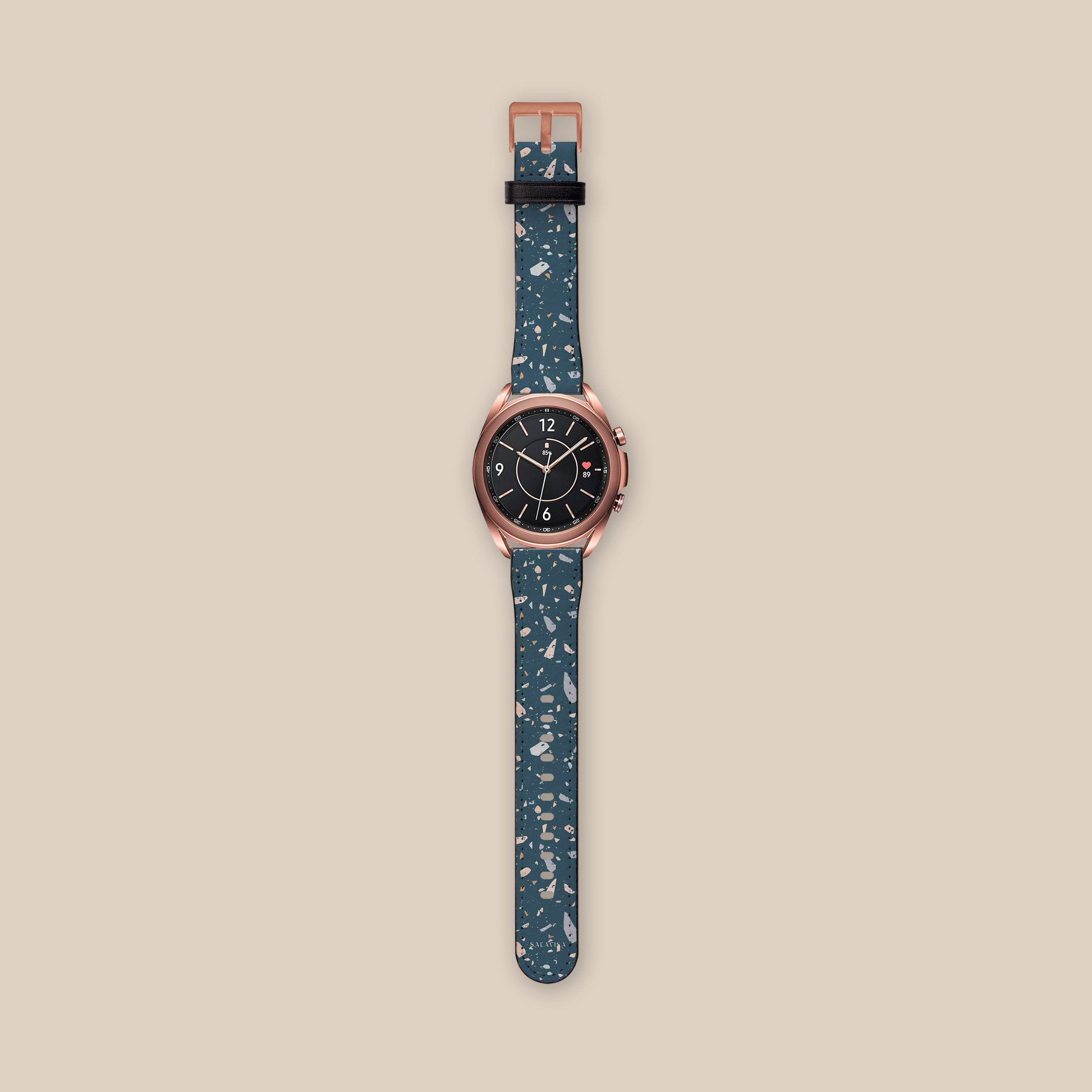 Terrazzo Pattern Galaxy Watch Band for Samsung Galaxy Watch 4/5/6 - Stylish & Durable Smartwatch Strap for Women & Men - Perfect for Workouts, Running & Everyday Wear