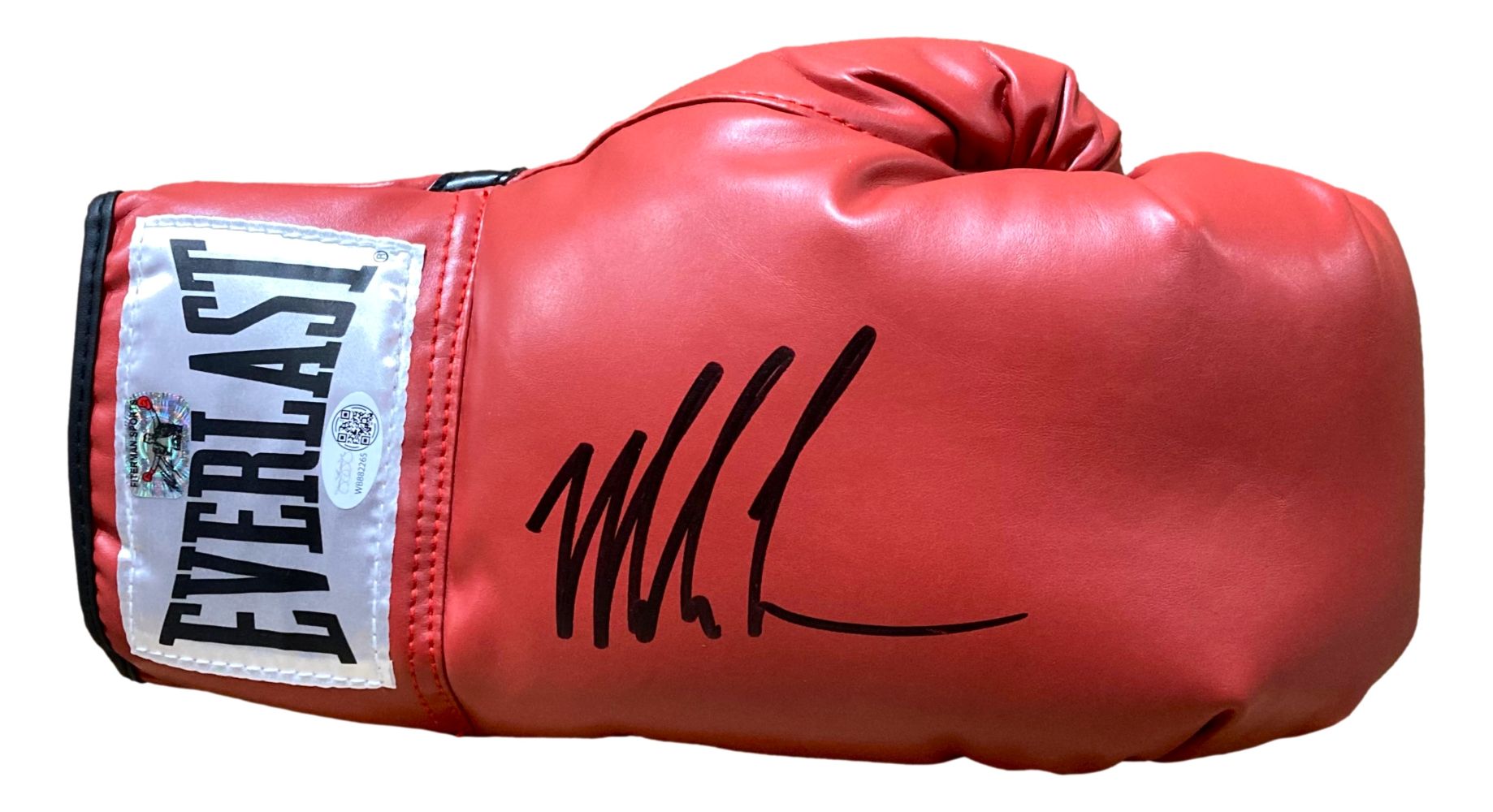 Mike Tyson Autographed Red Everlast Right Hand Boxing Glove with JSA COA & QR Hologram - Collectible Memorabilia for Boxing Fans & Sports Enthusiasts