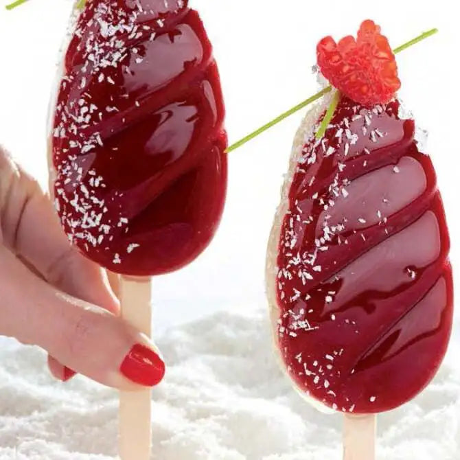 Pavogel Malibu Pop Mold - 8 Silicone Forms & 50 Sticks for Homemade Ice Pops, Popsicles, and Frozen Treats - Perfect for Summer Parties, Kids Snacks, and Family Fun