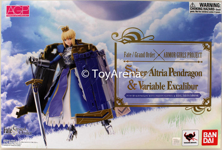 Bandai AGP Saber Altria Pendragon & Variable Excalibur Action Figure - Fate/Grand Order Collectible for Anime Fans & Display