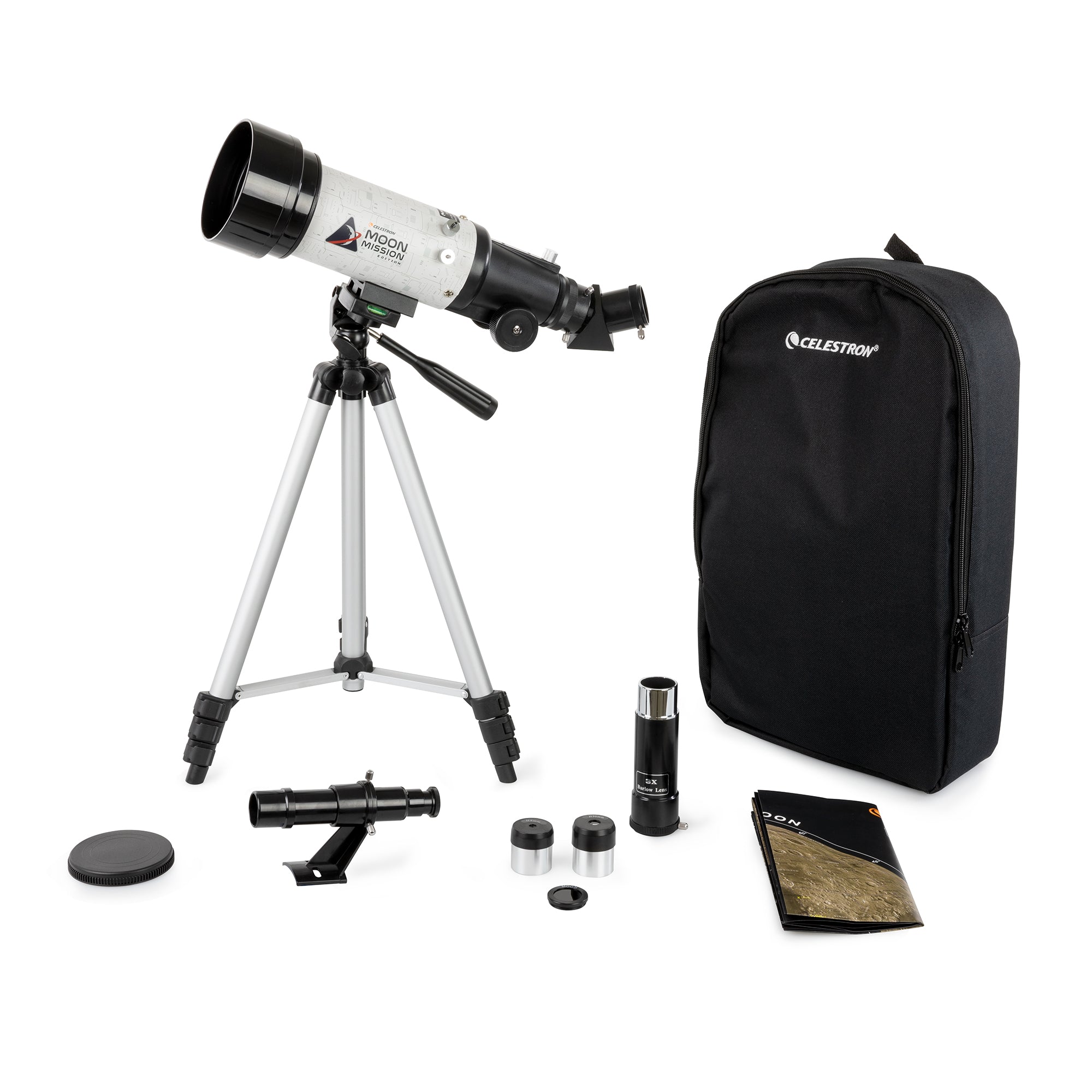 Moon Mission Travel Scope 70 Portable Telescope for Adults & Kids - Compact Astronomical Telescope for Stargazing, Bird Watching, Camping & Outdoor Adventures