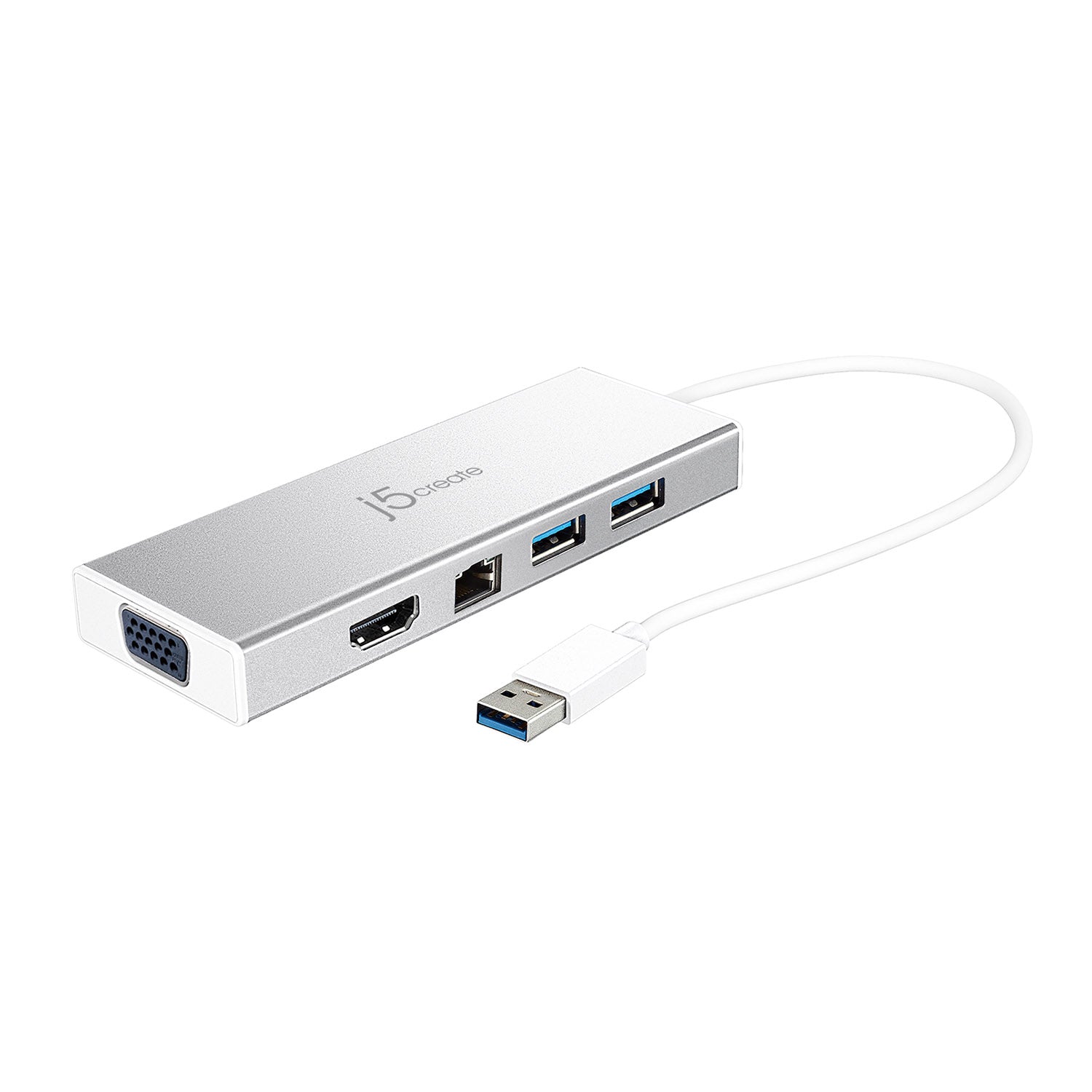 USB 3.0 Mini Docking Station - 4-in-1 Portable Hub with HDMI, USB Ports, Ethernet & SD Card Reader - Perfect for Laptop, MacBook, PC & Home Office Setup