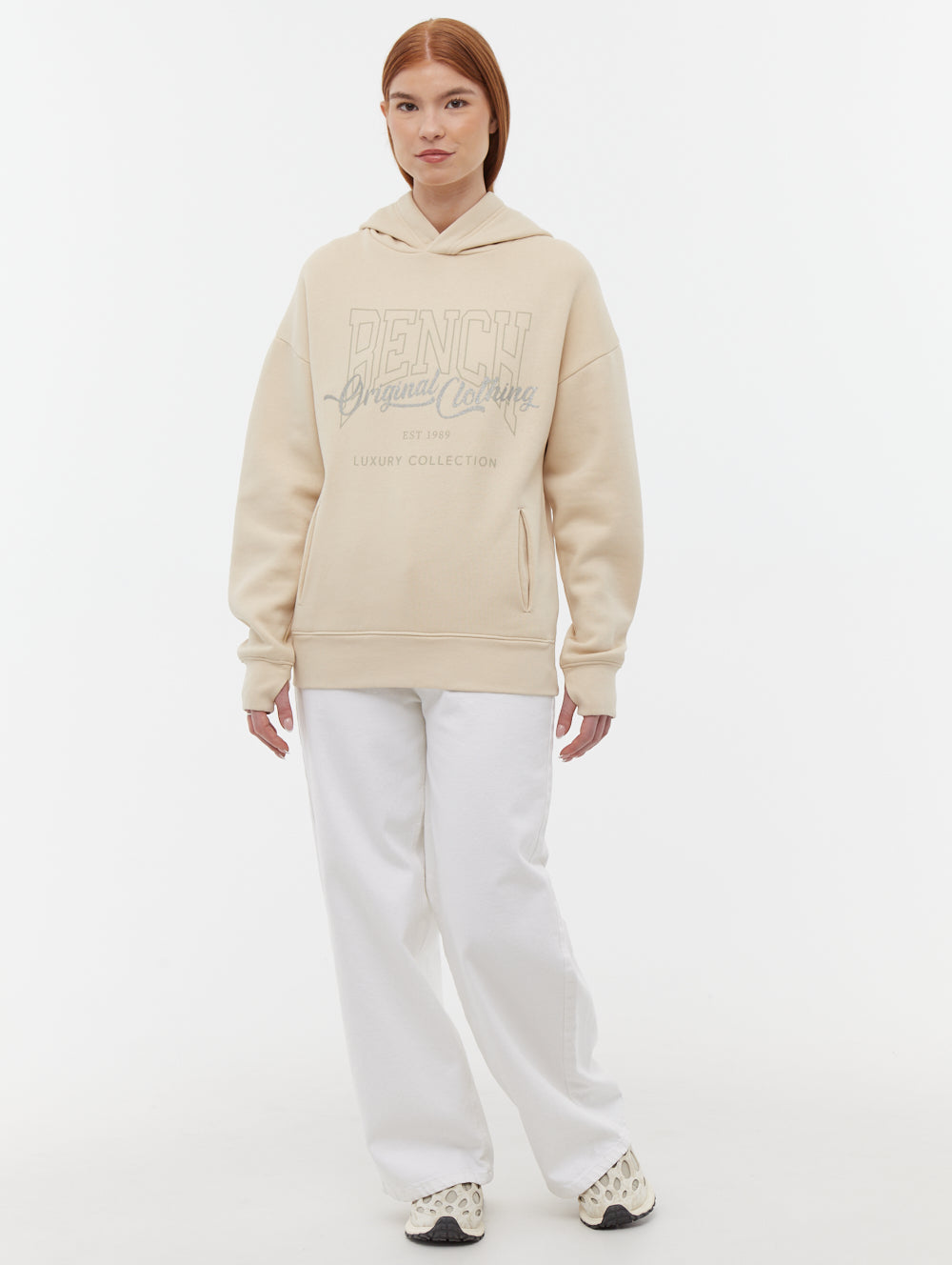 Theda Athletic Logo Oversize Hoodie - Comfortable Unisex Pullover Sweatshirt for Men & Women | Perfect for Gym, Running, Casual Wear & Street Style Fashion