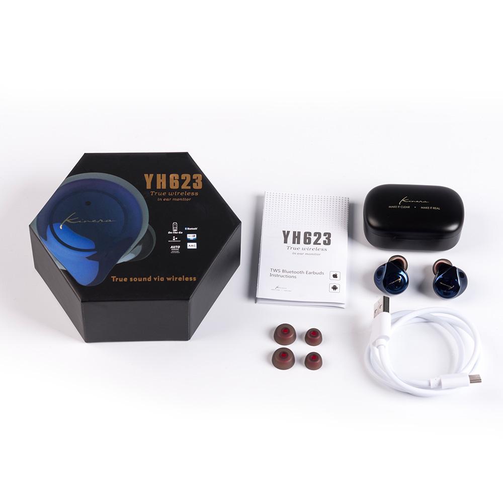 Kinera YH623 TWS True Wireless Bluetooth Earbuds with HiFi Sound, Noise Cancelling Mic - Perfect for Gym, Running, Workouts & Commuting