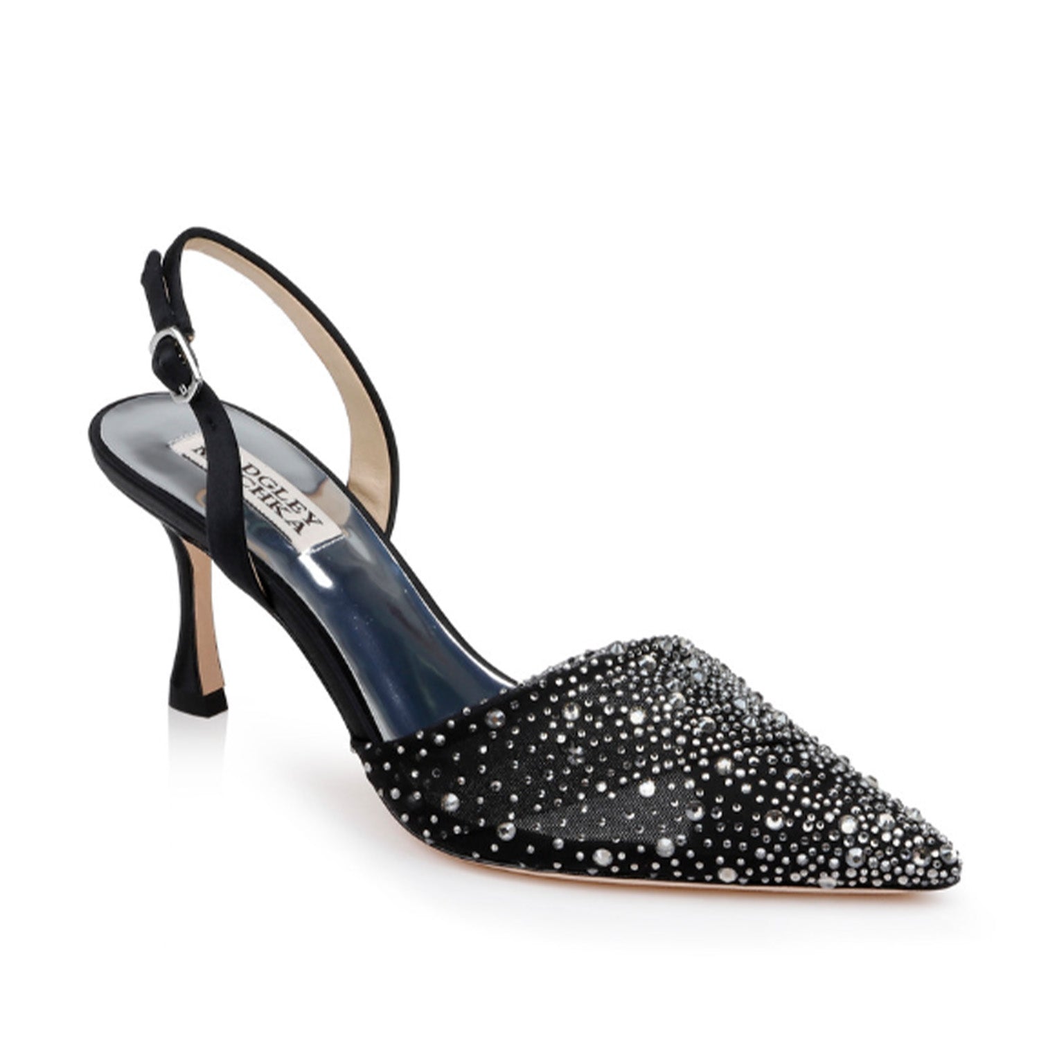 Badgley Mischka Women's Brenna Black Heels - Elegant Evening Pumps for Weddings, Parties & Special Occasions