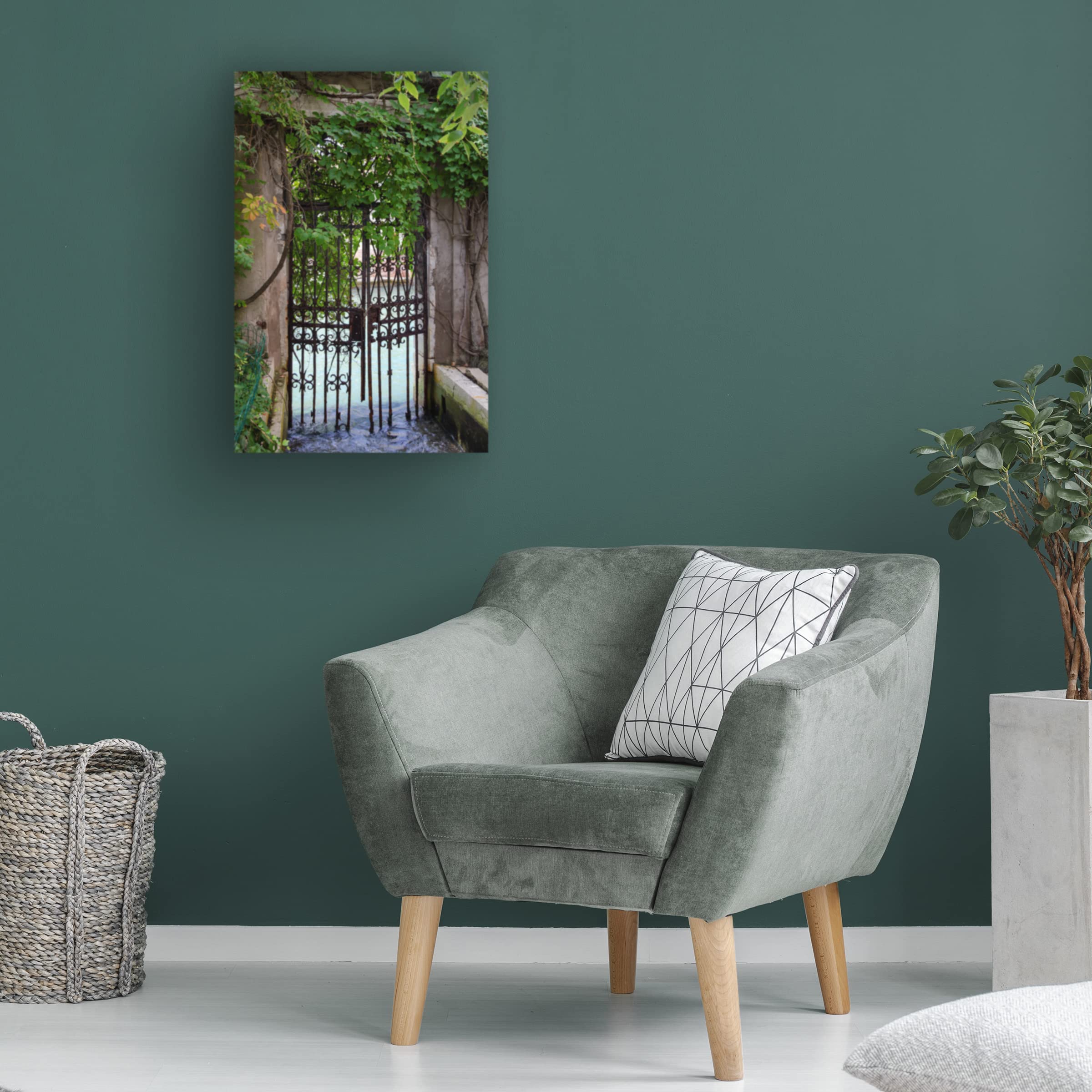 Laura DeNardo 'Elegant Canal Entrance' Canvas Wall Art Print - Handmade Home Decor for Living Room, Bedroom & Office