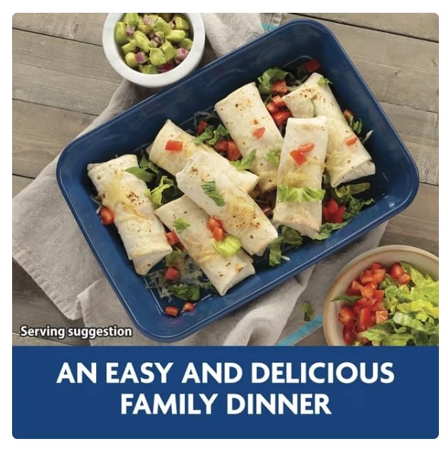 El Monterey Signature Shredded Steak, Cheese & Rice Burritos - 12 Count (57.6 oz) Frozen Burritos for Quick Meals, Lunch & Dinner - Perfect for Busy Families, Office Lunches & Emergency Food Storage