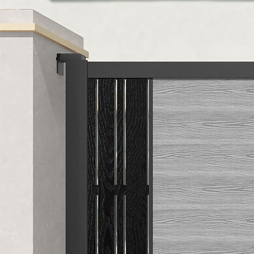 Classic Linea Straight Top Driveway Gate - Light Grey Finish - Durable Steel Security Gate for Residential & Commercial Use - Perfect for Driveways, Gardens & Property Entrances