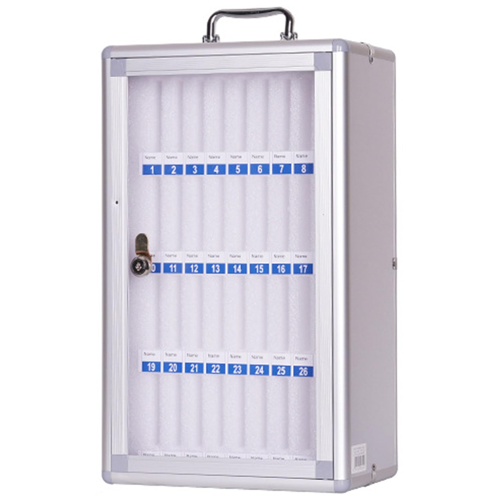 Aluminum Alloy Phone Lock Box with Transparent Door - 12/24/36/48 Slots for Classroom, Meeting & Office Use - Secure Mobile Device Storage for Students, Teachers & Professionals (36 Slots, 60 Size)