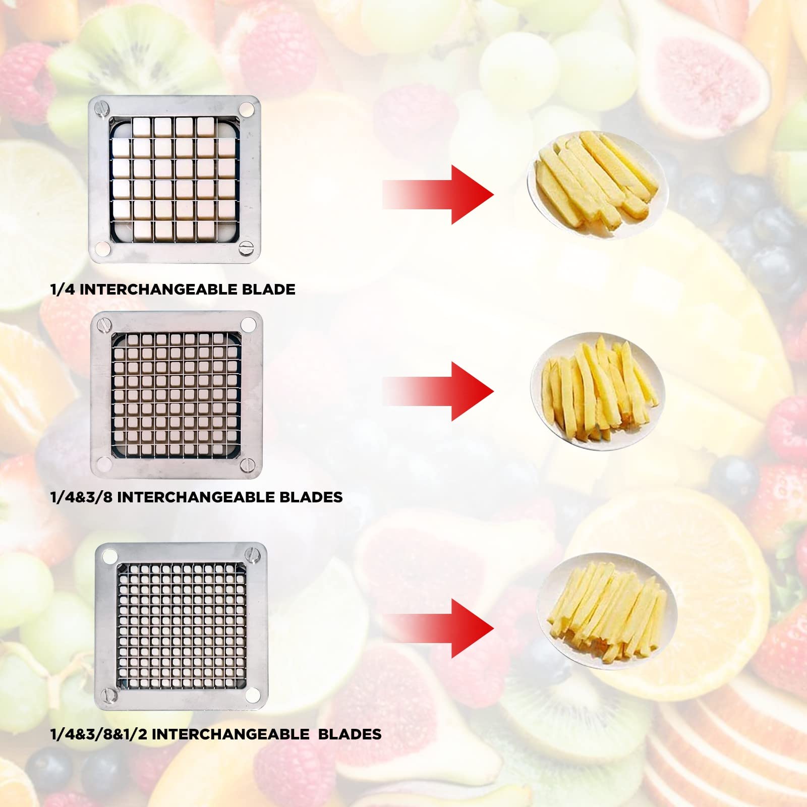 440C Stainless Steel Replacement Blade for Commercial Food Chopper Dicer - High-Quality Vegetable Cutting Blade - Perfect for Restaurants, Catering & Home Kitchens