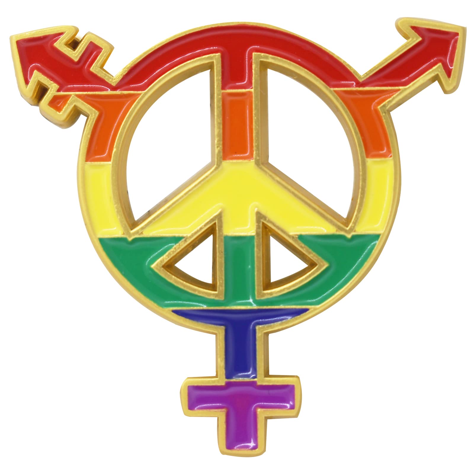 LGBTQ Pride Pins - Gay & Trans Progress Pins for Backpacks & Jackets