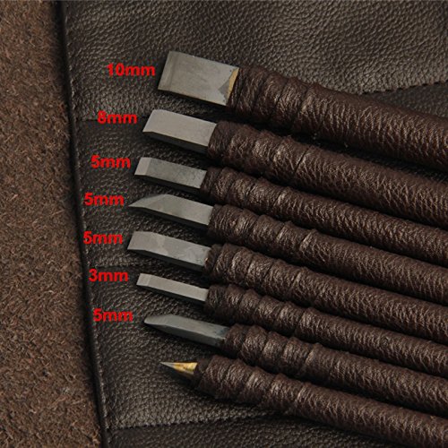 8-Piece Tungsten Carbide Steel Carving Knife & Chisel Set - Professional Stone Engraving Tools for Seal Making, Lettering & Crafting - Ideal for Jewelry, Woodworking & DIY Art Projects