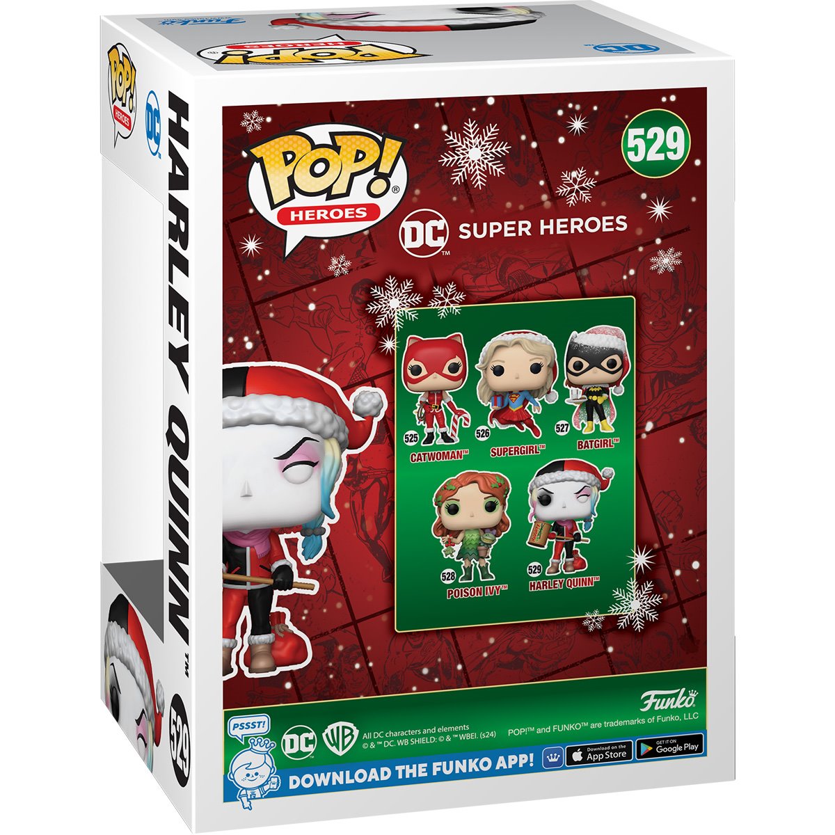 DC Comics Holiday 2024 Harley Quinn Funko Pop! Vinyl Figure #529 - Collectible Christmas Gift for Comic Fans & Pop Culture Enthusiasts - Perfect for Display, Gifting & Holiday Decorations