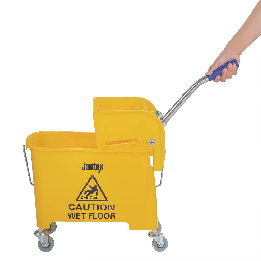 20L Yellow Cleaning Bucket with Wringer and Handle - 480x280x350mm for Home, Office & Outdoor Use