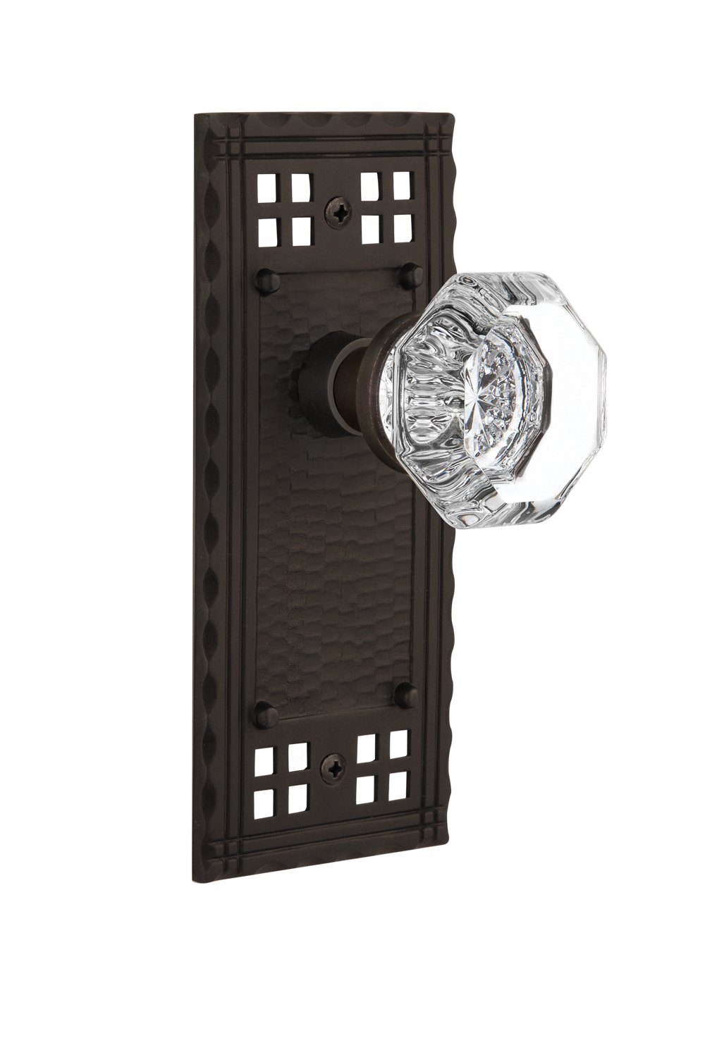 Nostalgic Warehouse Craftsman Plate with Waldorf Crystal Knob - 2.75
