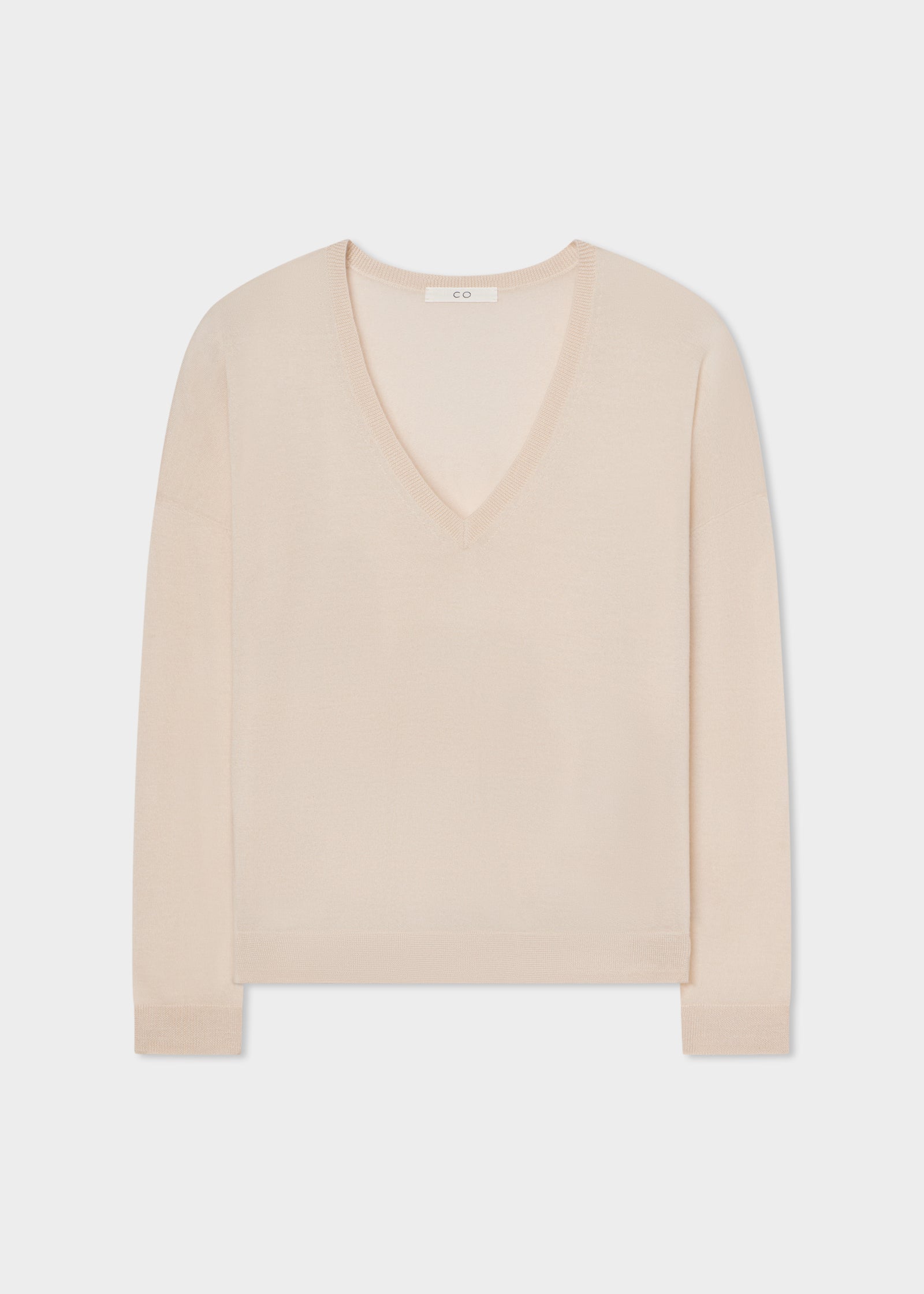 Luxury Fine Cashmere V Neck Sweater for Women - Soft Whisper Pink, Lightweight & Warm - Perfect for Office, Date Night & Casual Outfits