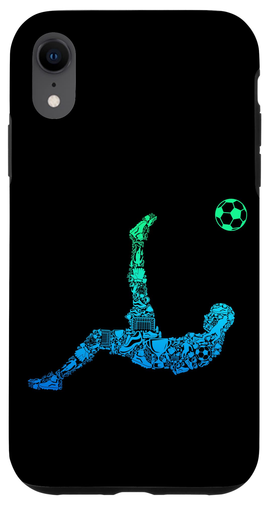 iPhone XR Soccer Players Men Case - Durable Protective Phone Cover for Soccer Fans - Perfect for Games, Training & Everyday Use
