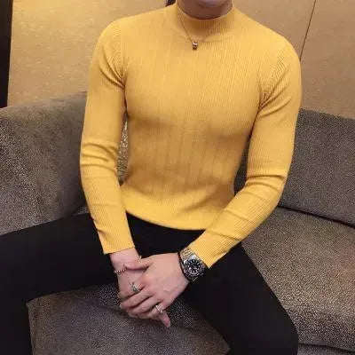 Men's Striped Pattern Sweater - Soft & Comfortable Pullover for Casual Wear, Office & Fall Outfits