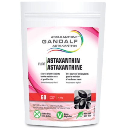 Premium Gandalf Astaxanthin 60 Softgels - Natural Antioxidant Supplement for Skin & Eye Health - Supports Joint & Immune System - Perfect for Daily Wellness & Anti-Aging Routine