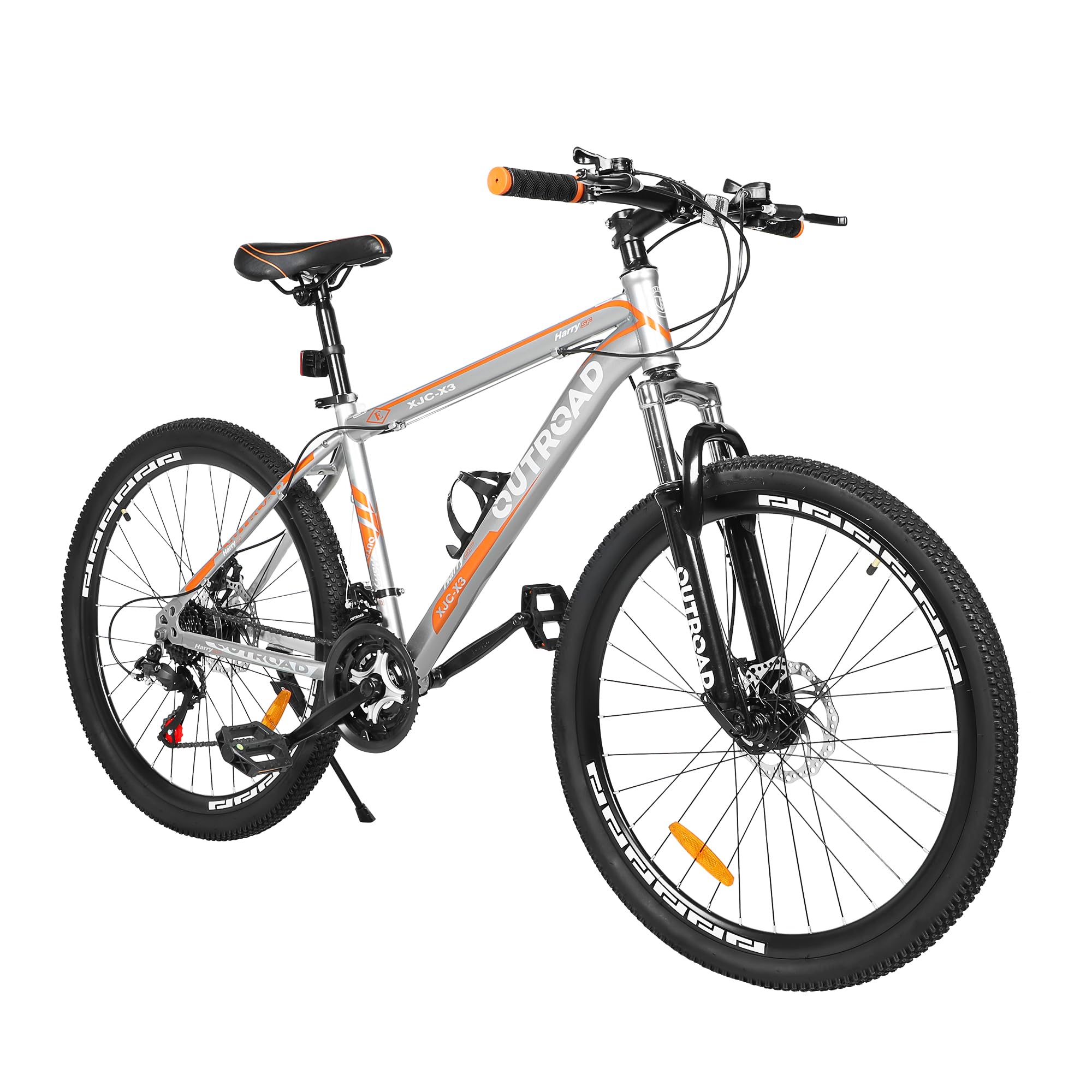 26 Inch Mountain Bike for Adults - Lightweight Aluminum Frame, 21-Speed Gears & Dual Disc Brakes with Lock-Out Suspension Fork - All-Terrain Bicycle for Men & Women - Perfect for Trail Riding, Commuting and Outdoor Adventures