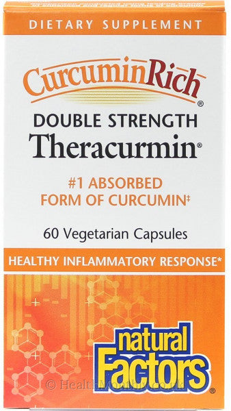 CurcuminRich® Double Strength Theracurmin® 60 mg - Premium Turmeric Supplement for Joint & Inflammation Support - Ideal for Active Lifestyles & Wellness Routines