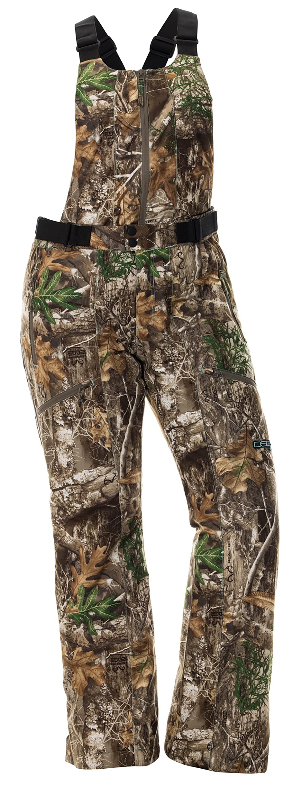 Kylie 5.0 Camouflage Drop Seat Hunting Bibs for Women - DWR Waterproof, 120g Insulated Thin Profile Hunting Pants - Perfect for Cold Weather Hunting & Outdoor Adventures