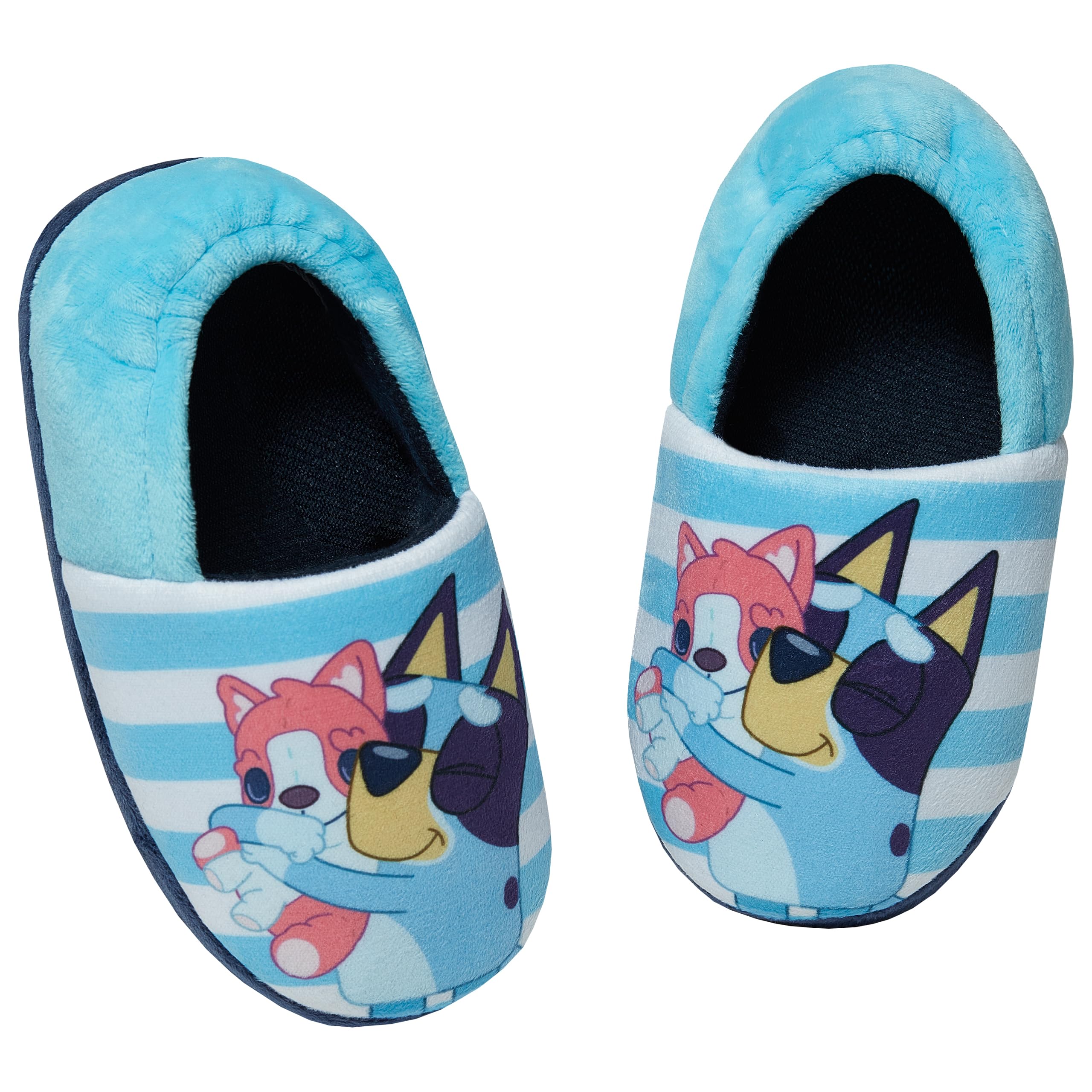 Bluey Slippers for Boys - Soft & Comfortable Kids House Shoes with Non-Slip Sole - Perfect for Indoor Play, Lounge & Cartoon Character Fans