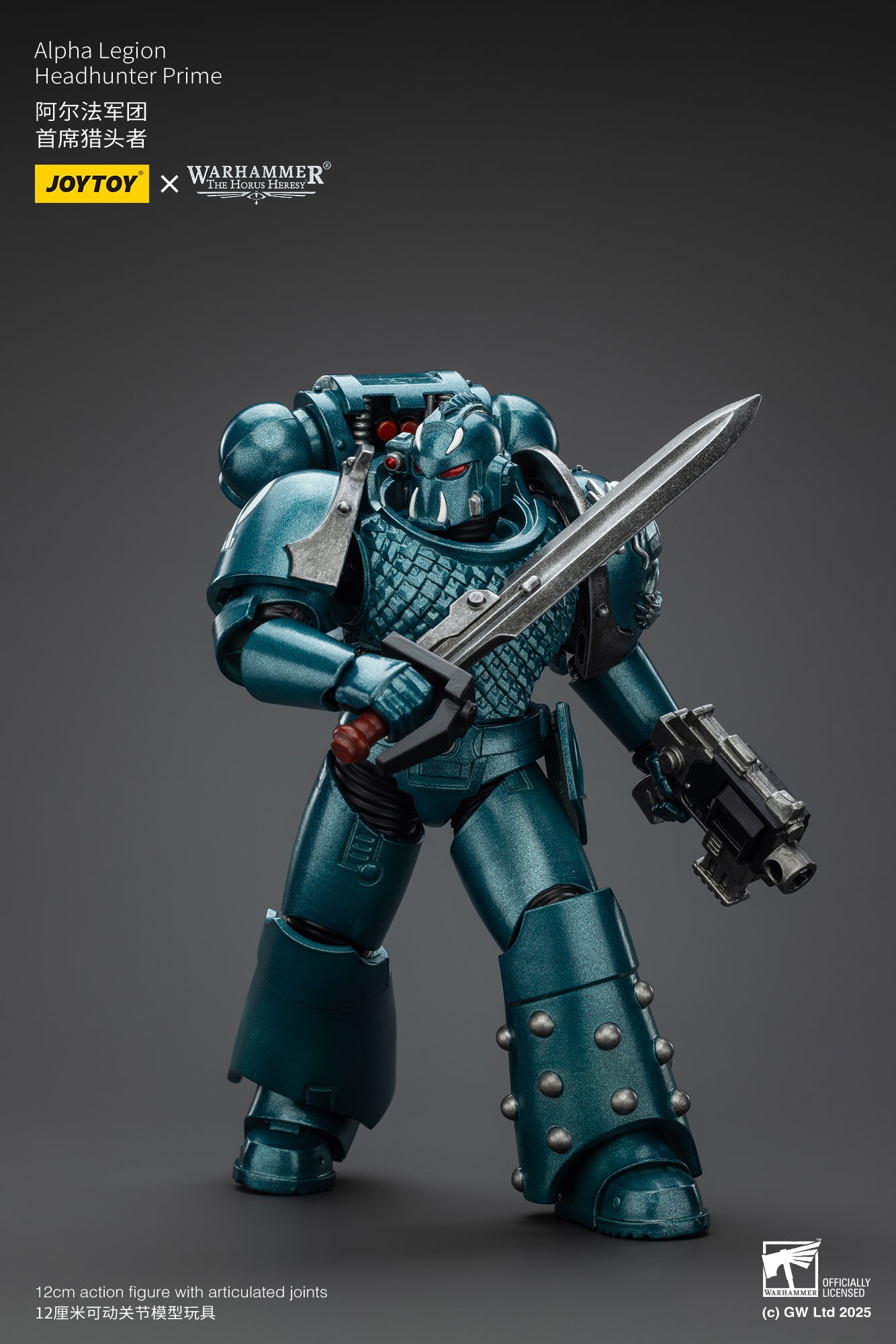 Pre Order 1/18 JOYTOY Warhammer The Horus Heresy Alpha Legion Exodus Headhunter Action Figure - Collectible Model for Warhammer 40K Fans & Tabletop Gaming Enthusiasts