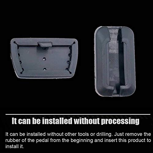 Premium Aluminum Alloy Anti-Slip Gas & Brake Pedal Covers for Honda 9th Gen Accord (2014-2017) - No Drilling Installation, 2-Piece Set (Silver) - Enhance Driving Comfort & Safety