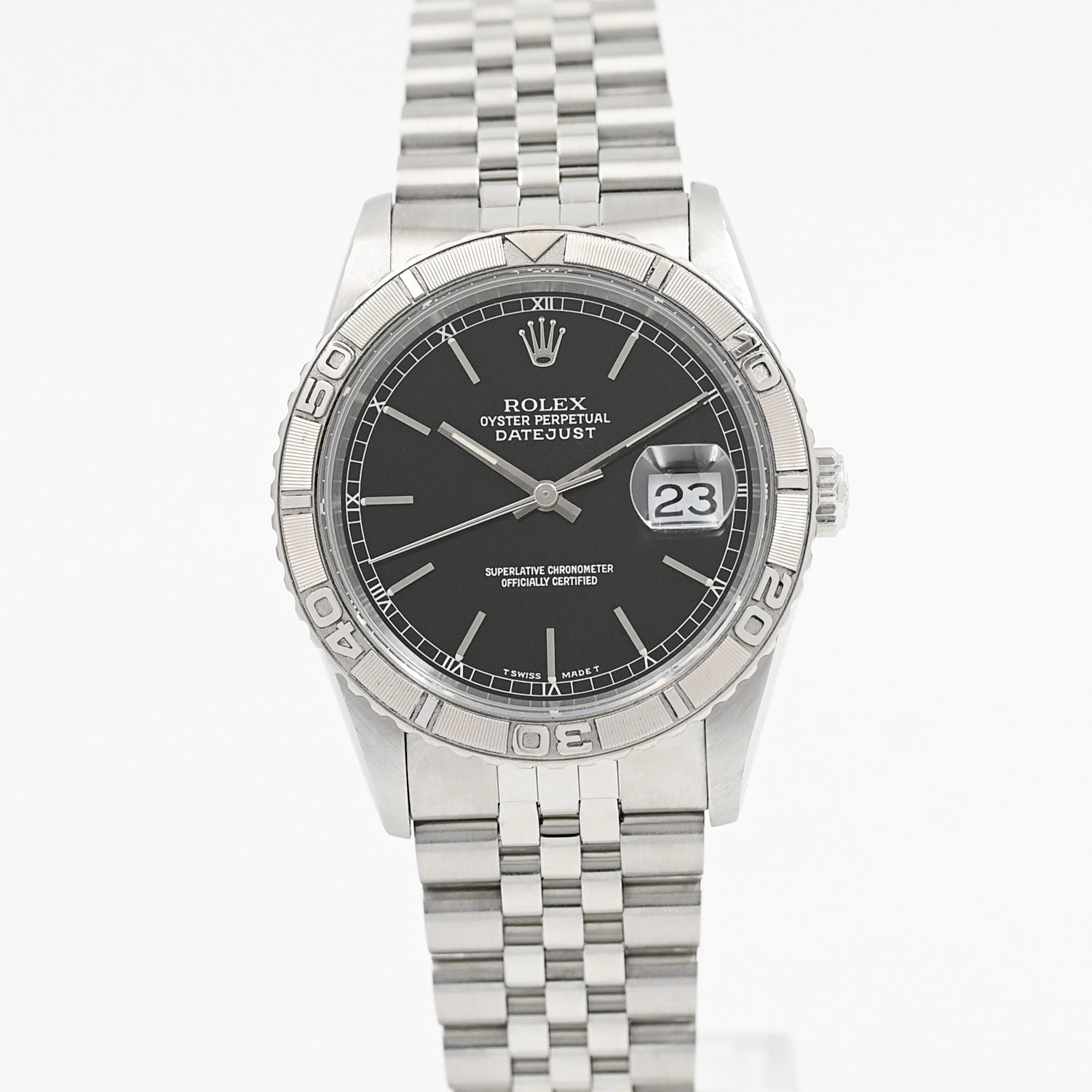 Vintage Rolex Datejust 36 Thunderbird Watch - 1989 Model | Luxury Swiss Automatic Men's Timepiece | Perfect for Collectors, Gifts & Formal Occasions